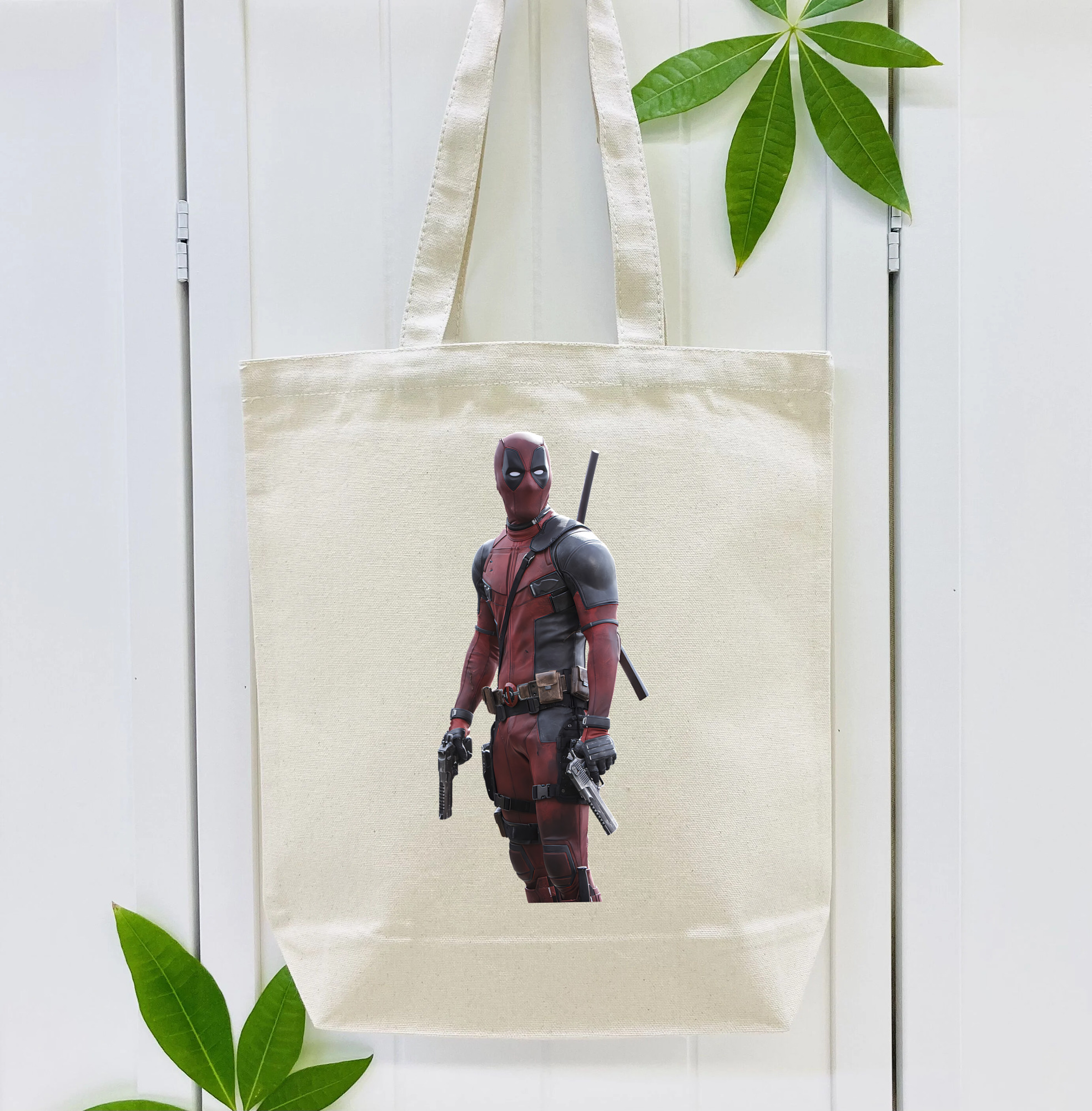Deadpool デッドプール 縦型キャンバス生地手提げバッグ　トートバッグ