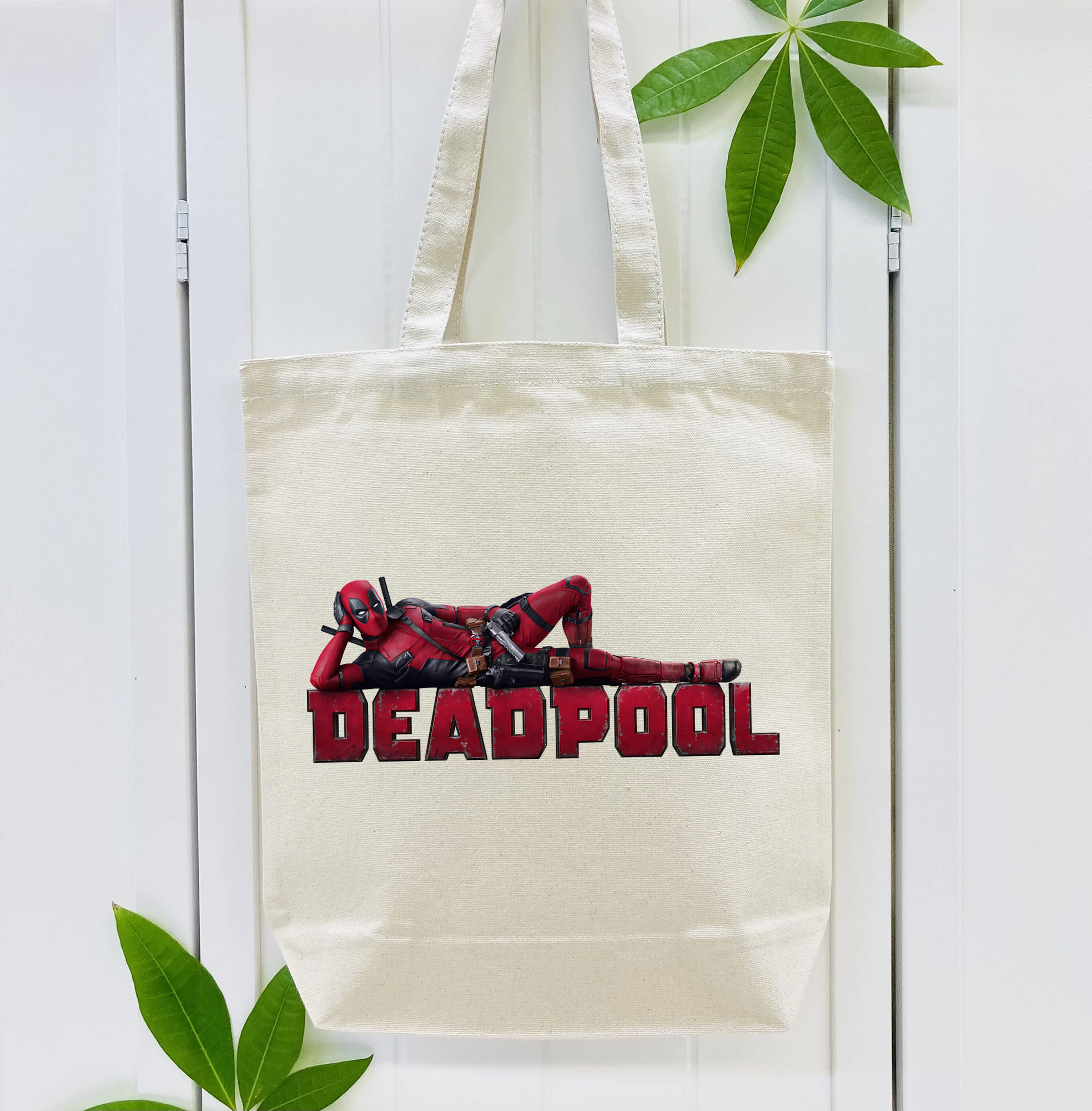 Deadpool デッドプール 縦型キャンバス生地手提げバッグ　トートバッグ