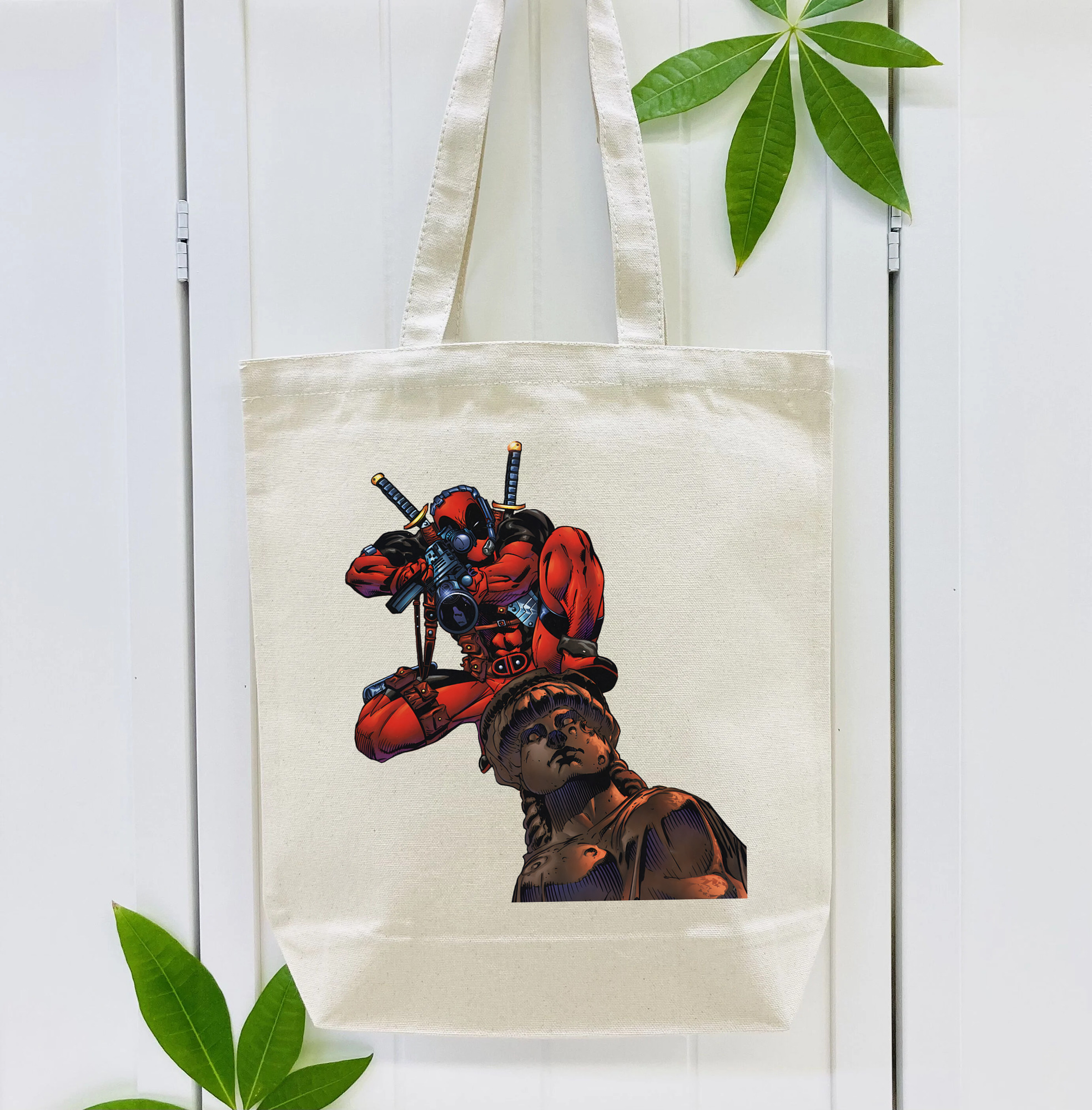 Deadpool デッドプール 縦型キャンバス生地手提げバッグ　トートバッグ