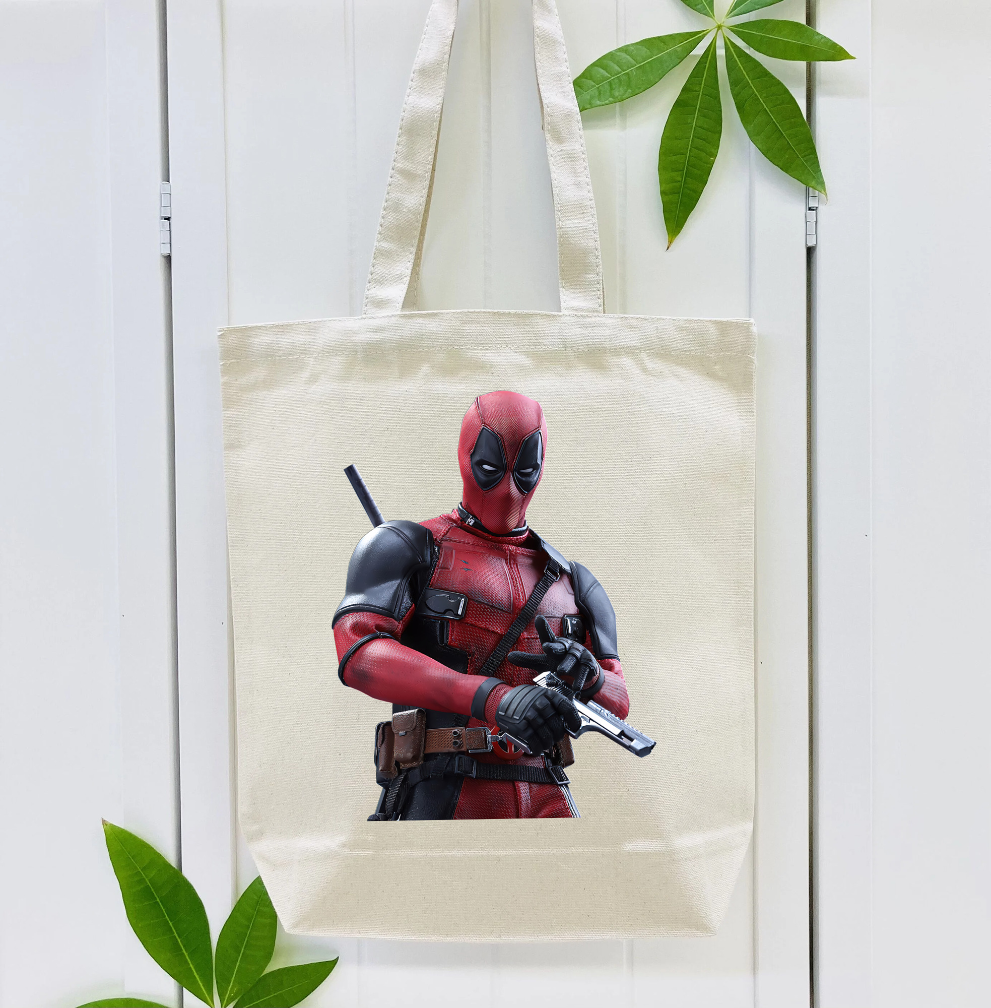 Deadpool デッドプール 縦型キャンバス生地手提げバッグ　トートバッグ