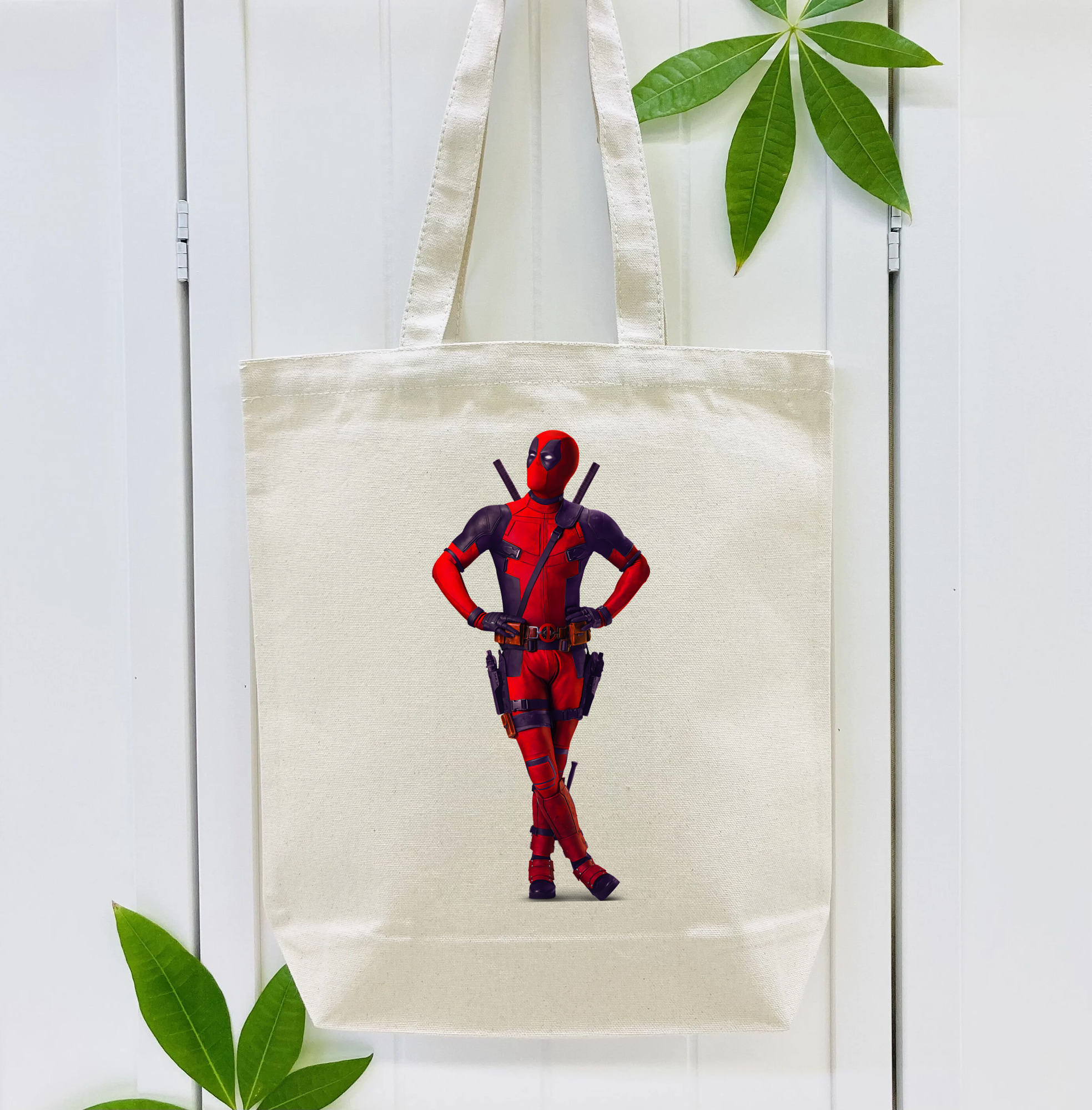 Deadpool デッドプール 縦型キャンバス生地手提げバッグ　トートバッグ