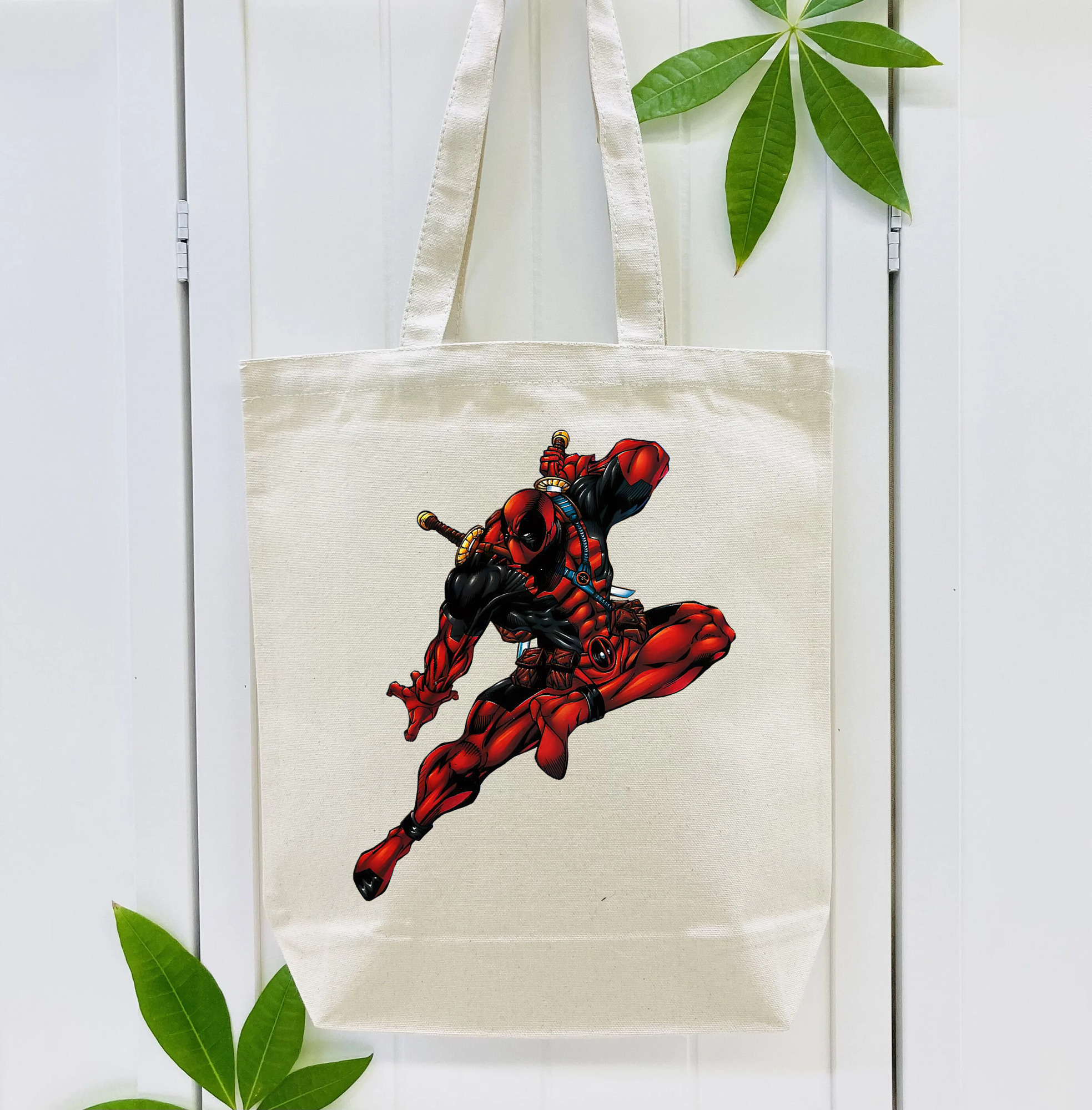 Deadpool デッドプール 縦型キャンバス生地手提げバッグ　トートバッグ