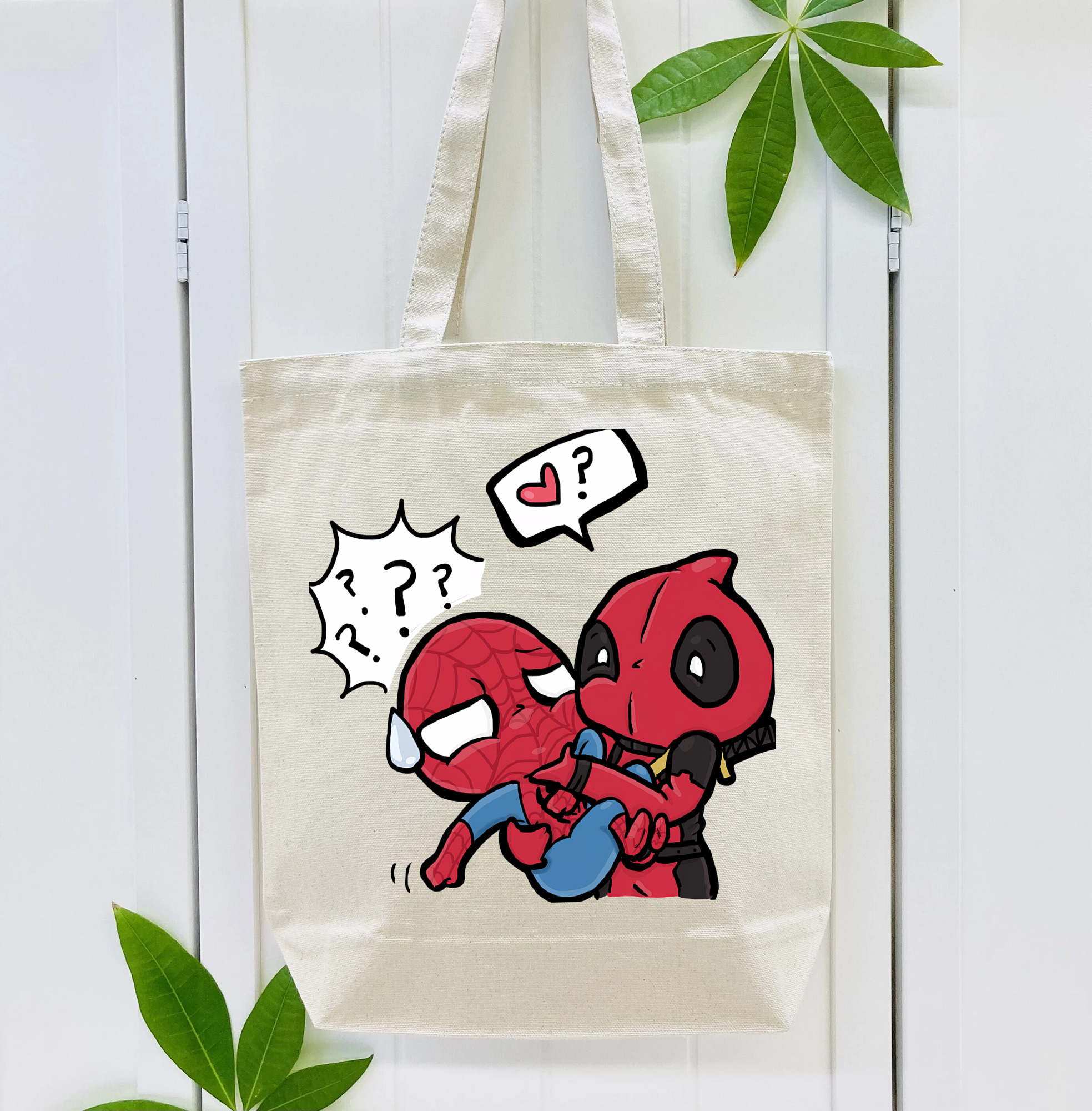 Deadpool デッドプール 縦型キャンバス生地手提げバッグ　トートバッグ