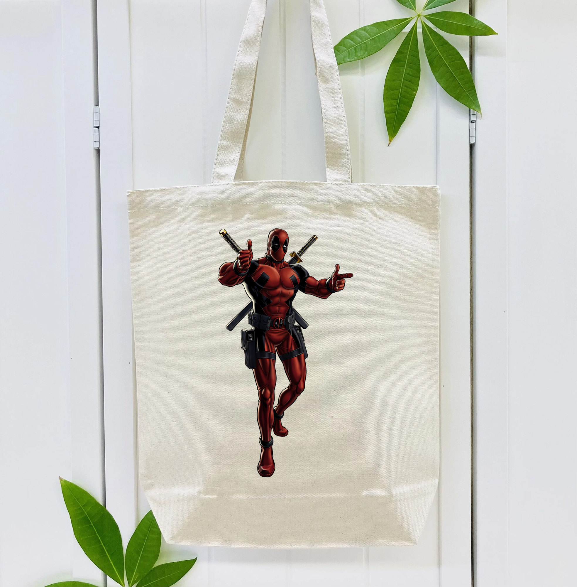 Deadpool デッドプール 縦型キャンバス生地手提げバッグ　トートバッグ
