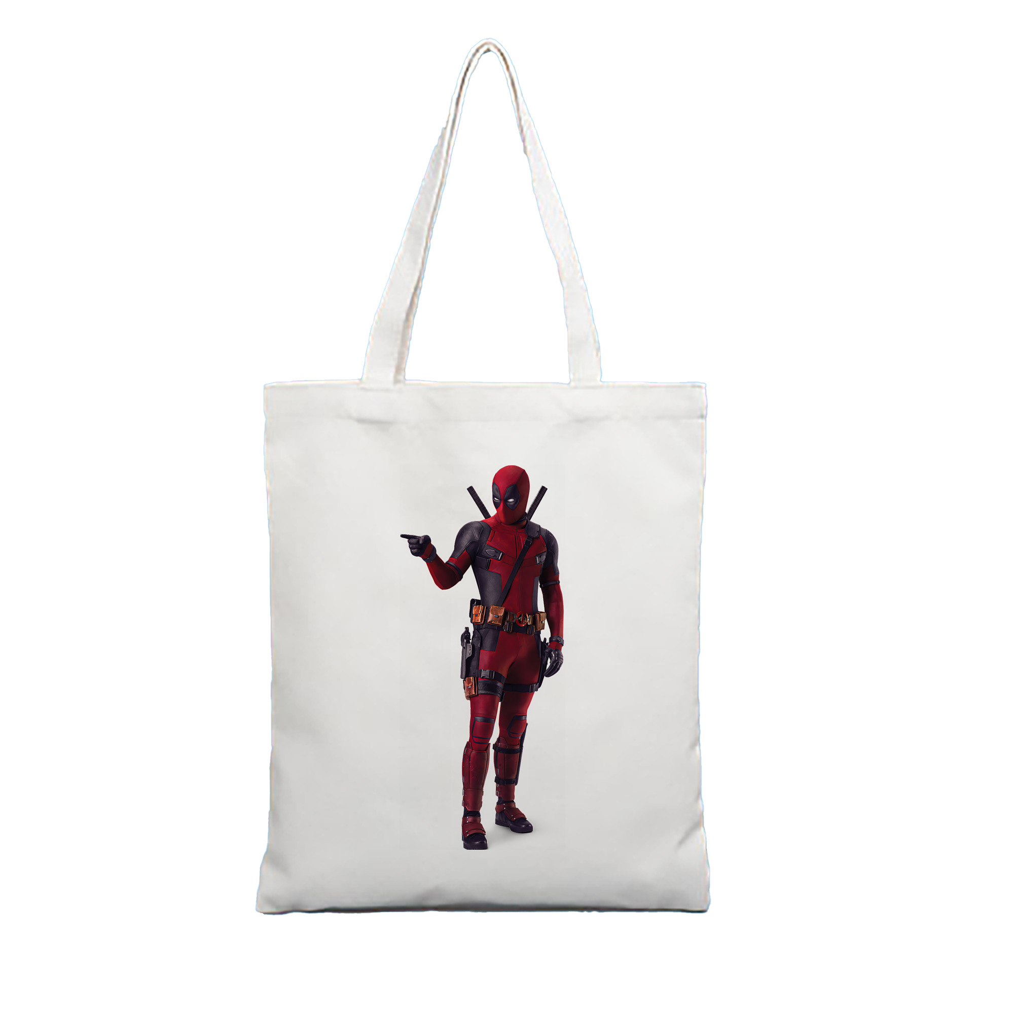 （画像用） Deadpool デッドプール 縦型キャンバス生地手提げバッグ　トートバッグ