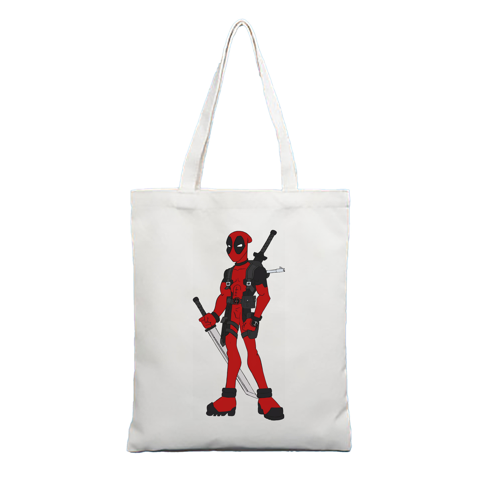 （画像用） Deadpool デッドプール 縦型キャンバス生地手提げバッグ　トートバッグ