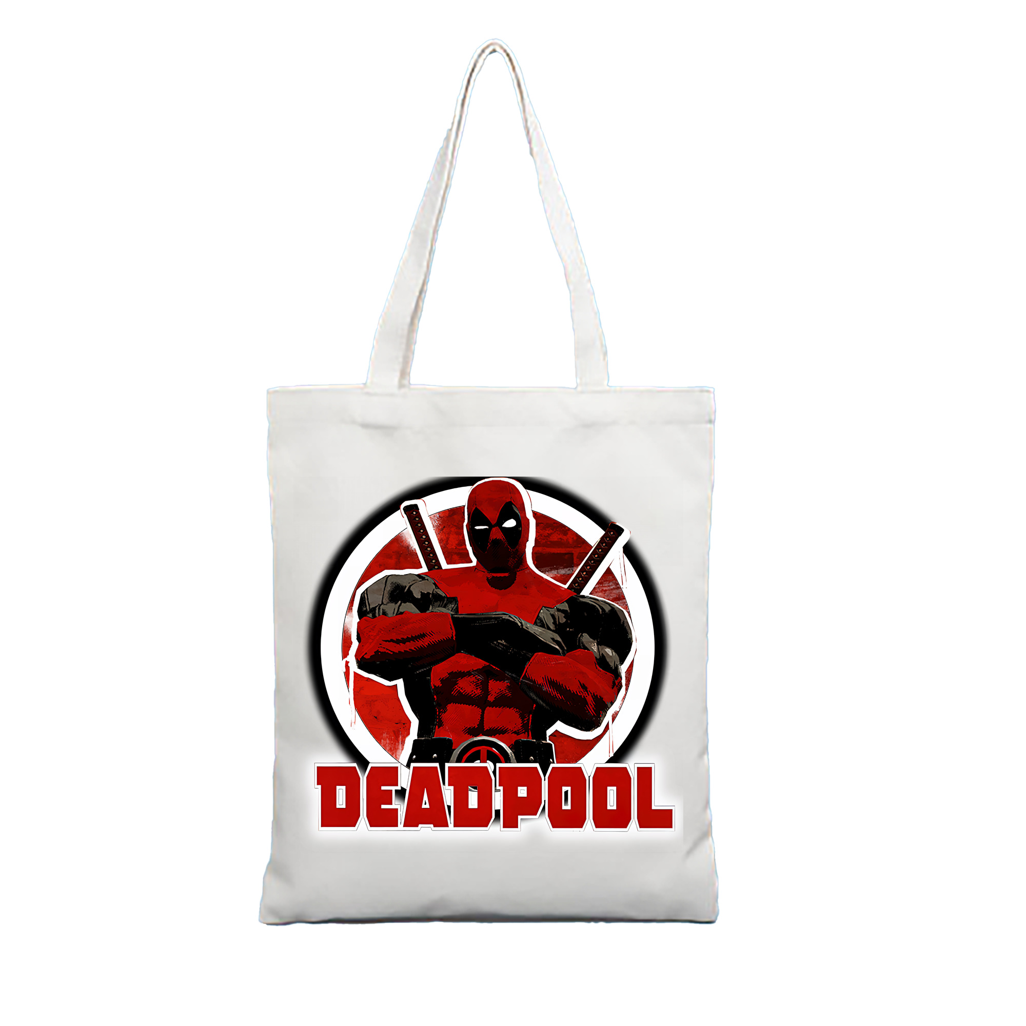 （画像用） Deadpool デッドプール 縦型キャンバス生地手提げバッグ　トートバッグ