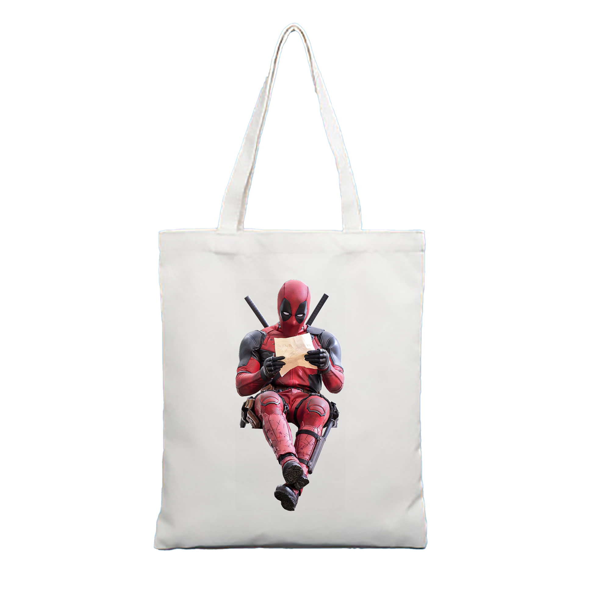 （画像用） Deadpool デッドプール 縦型キャンバス生地手提げバッグ　トートバッグ