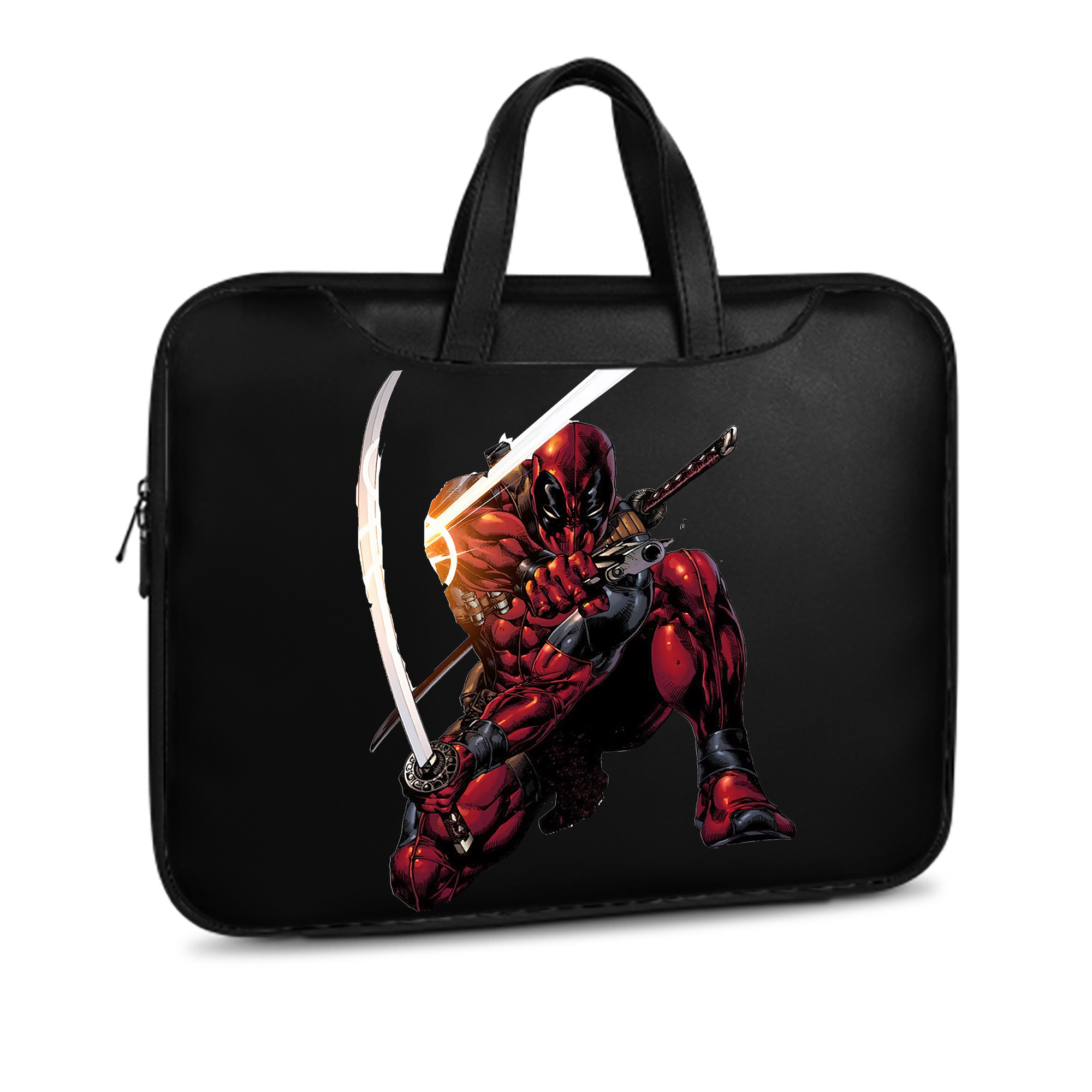 （画像用） Deadpool デッドプール レザーラップトップバッグ　ノートパソコンケース