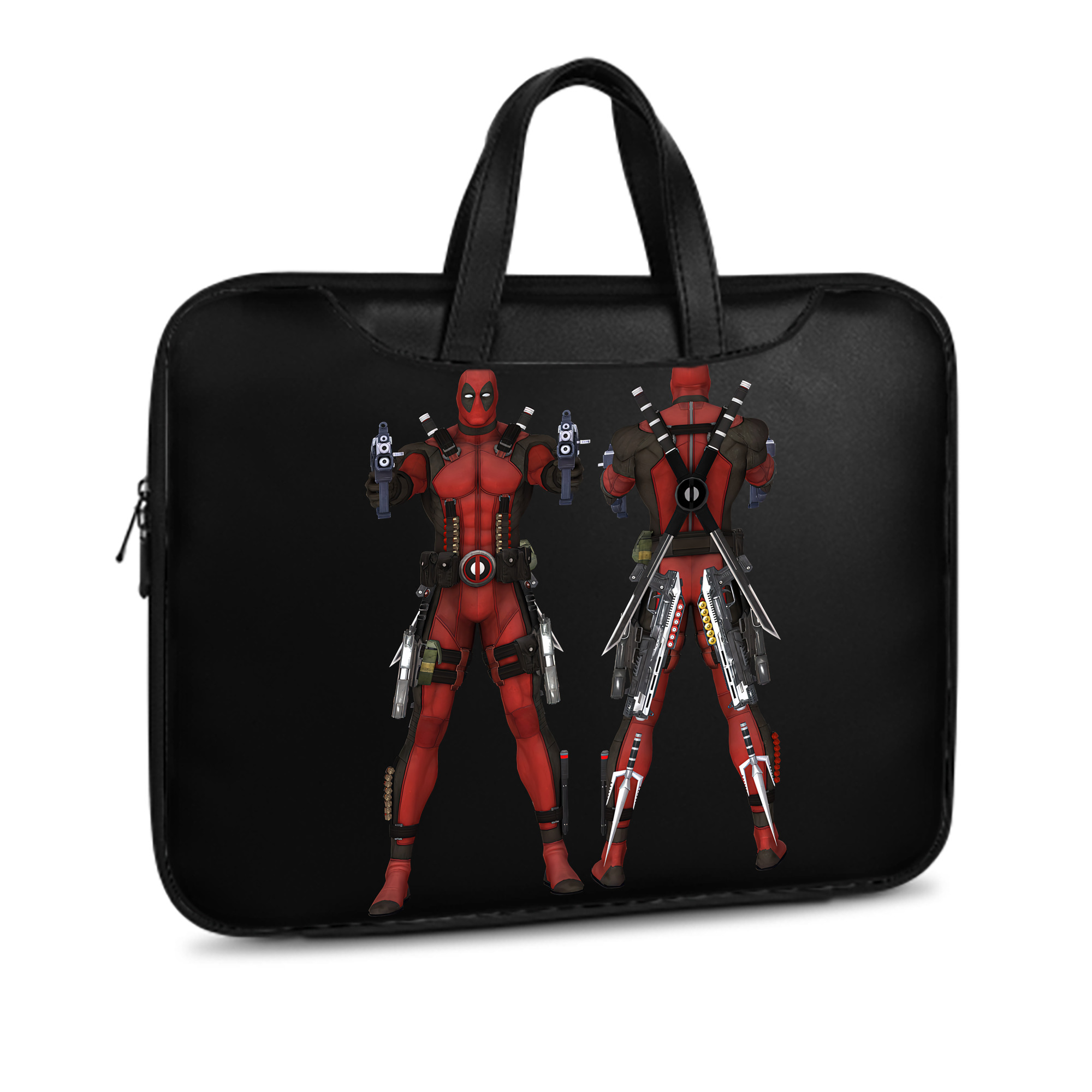 （画像用） Deadpool デッドプール レザーラップトップバッグ　ノートパソコンケース