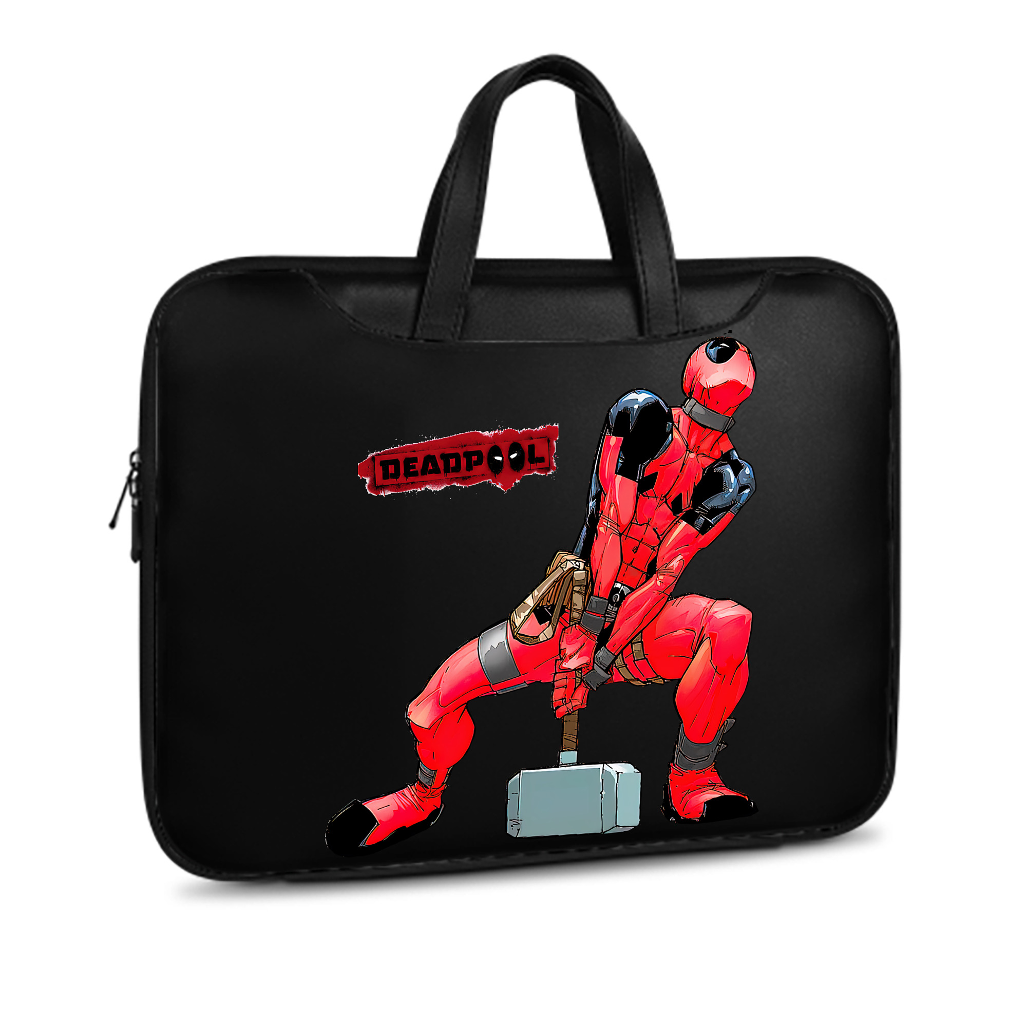 （画像用） Deadpool デッドプール レザーラップトップバッグ　ノートパソコンケース