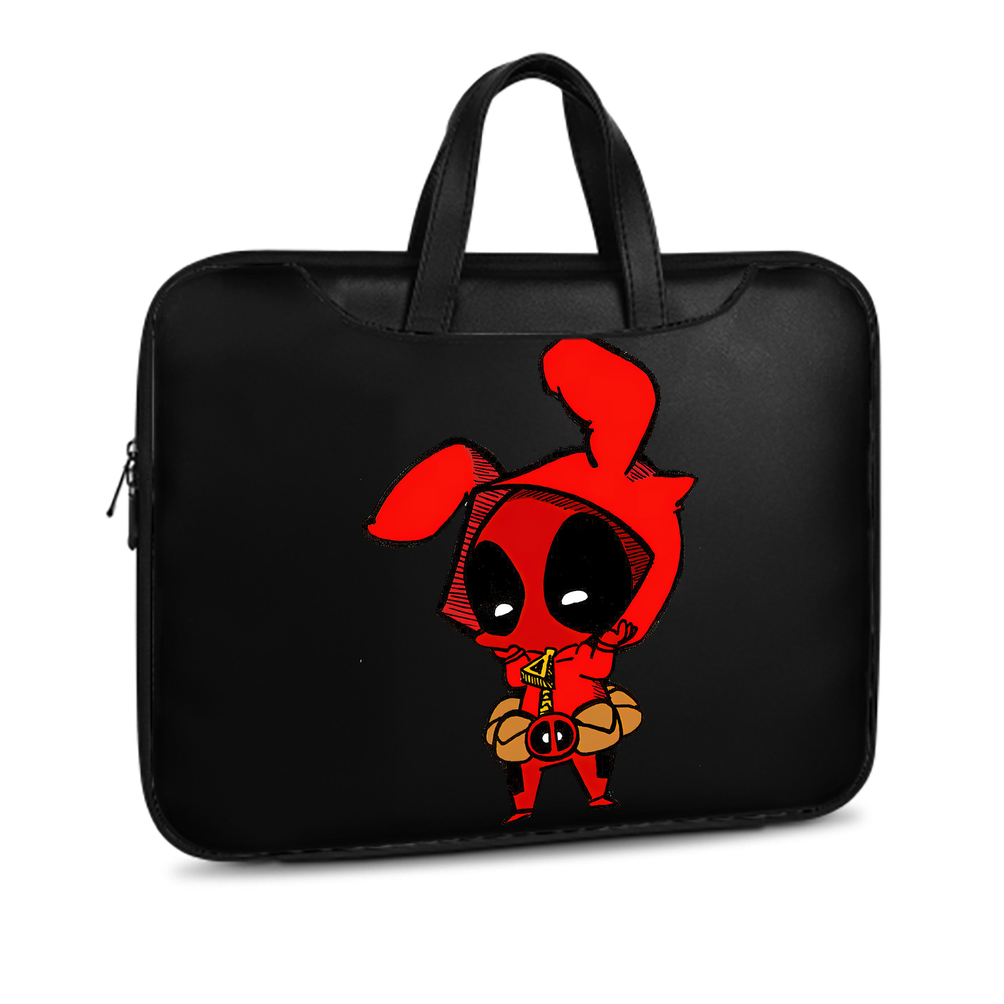 （画像用） Deadpool デッドプール レザーラップトップバッグ　ノートパソコンケース
