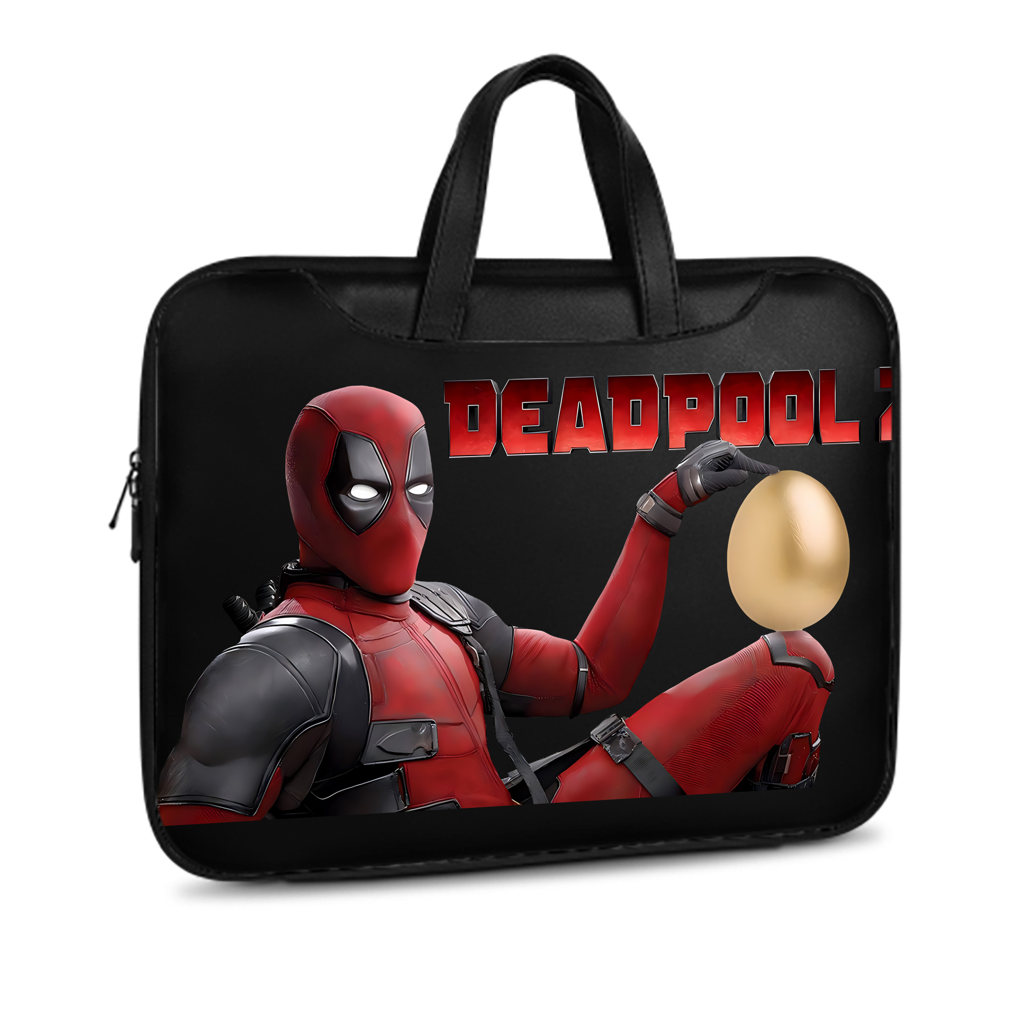 （画像用） Deadpool デッドプール レザーラップトップバッグ　ノートパソコンケース