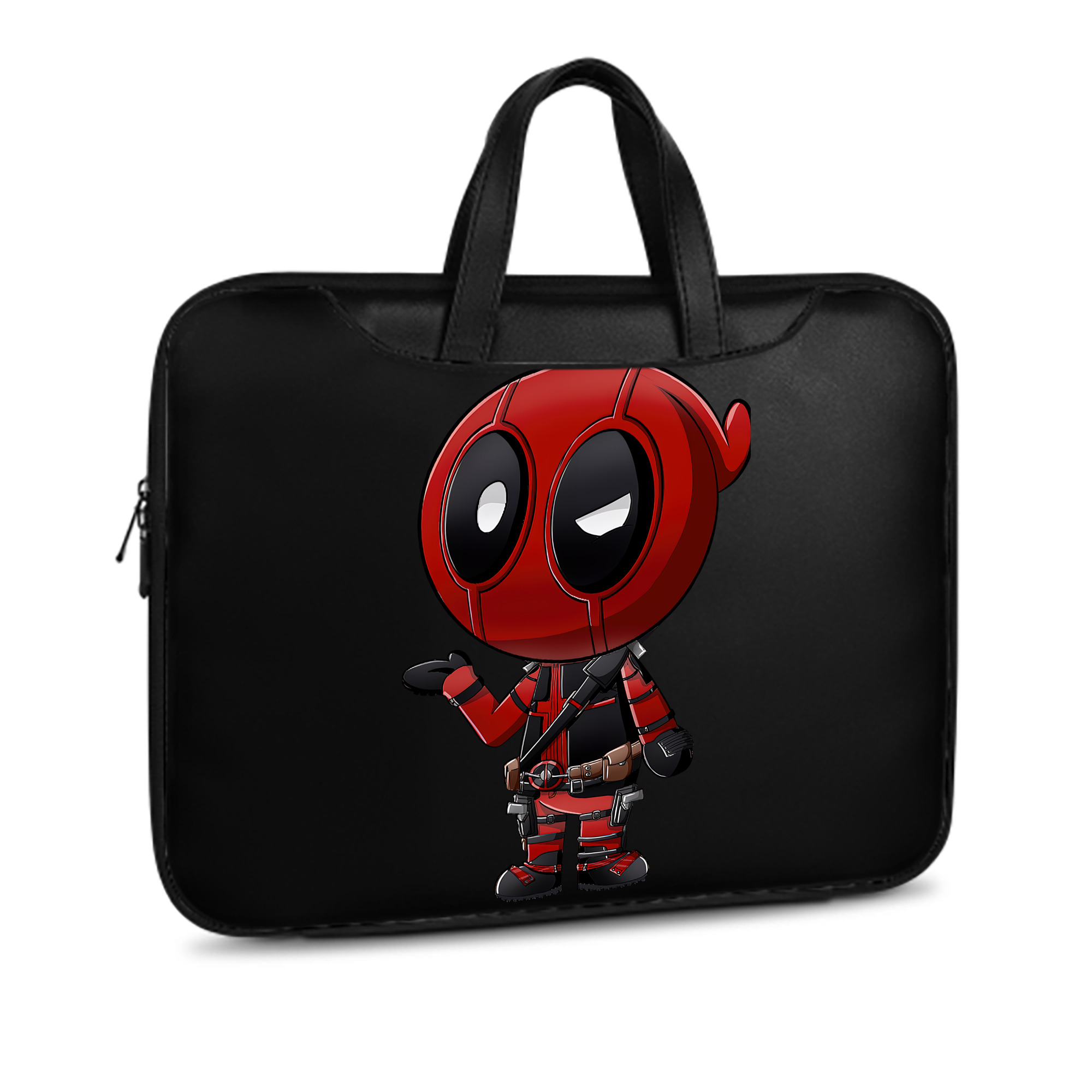 （画像用） Deadpool デッドプール レザーラップトップバッグ　ノートパソコンケース