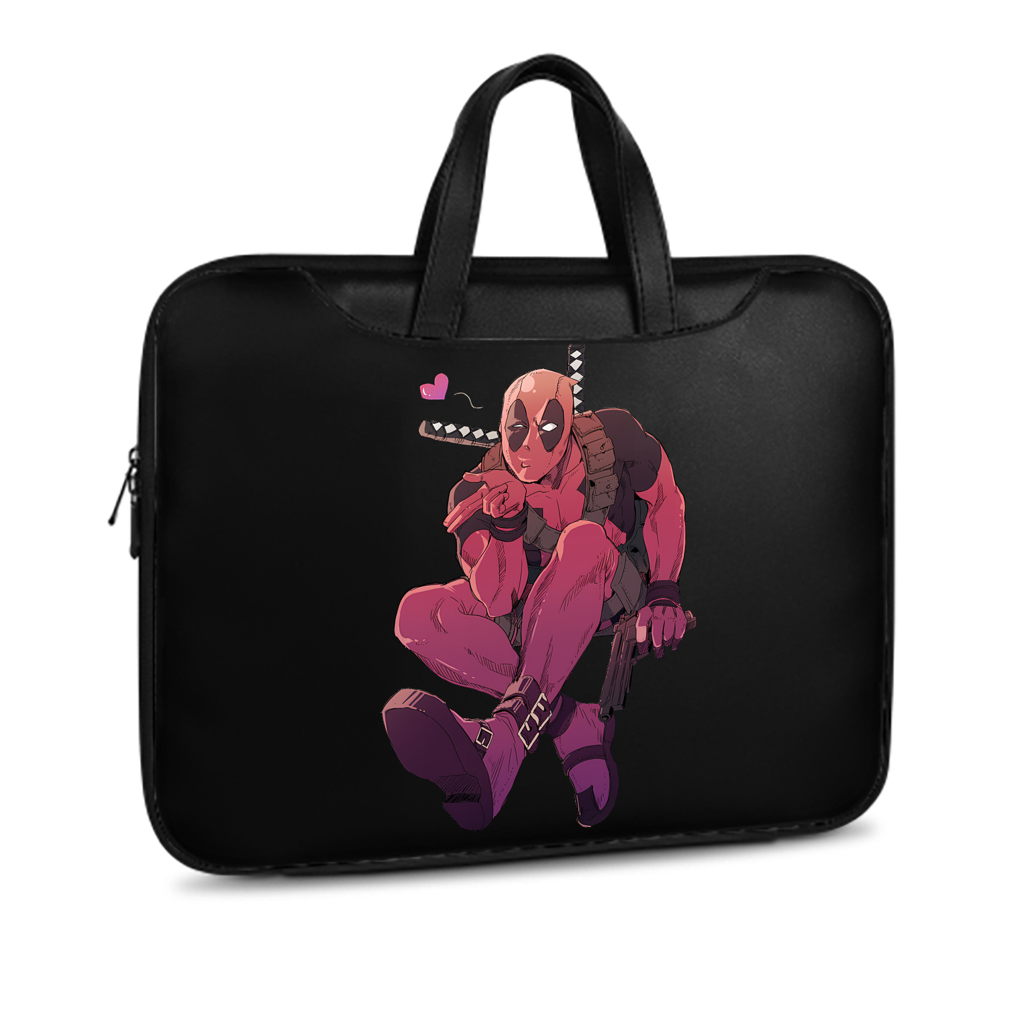 （画像用） Deadpool デッドプール レザーラップトップバッグ　ノートパソコンケース