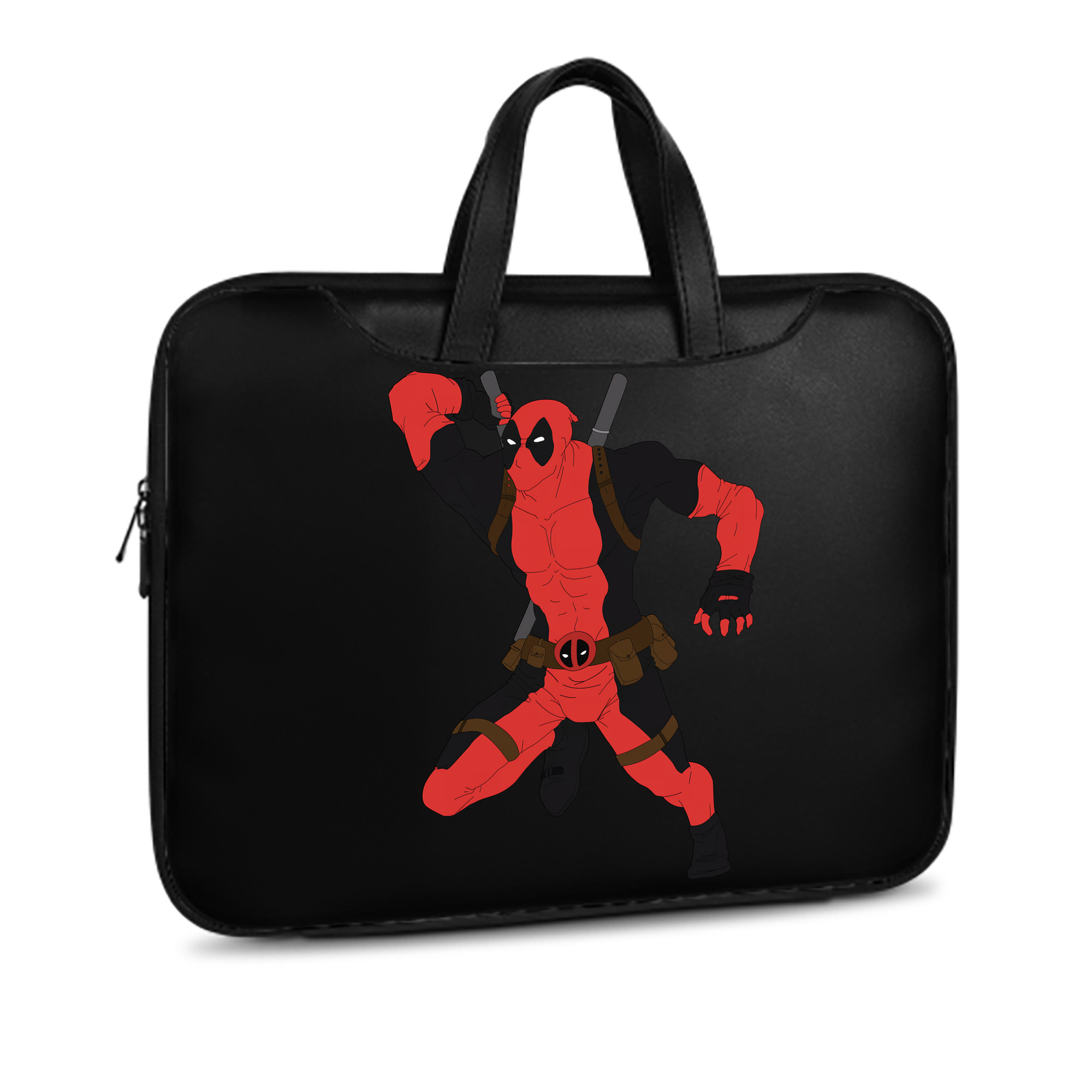 （画像用） Deadpool デッドプール レザーラップトップバッグ　ノートパソコンケース