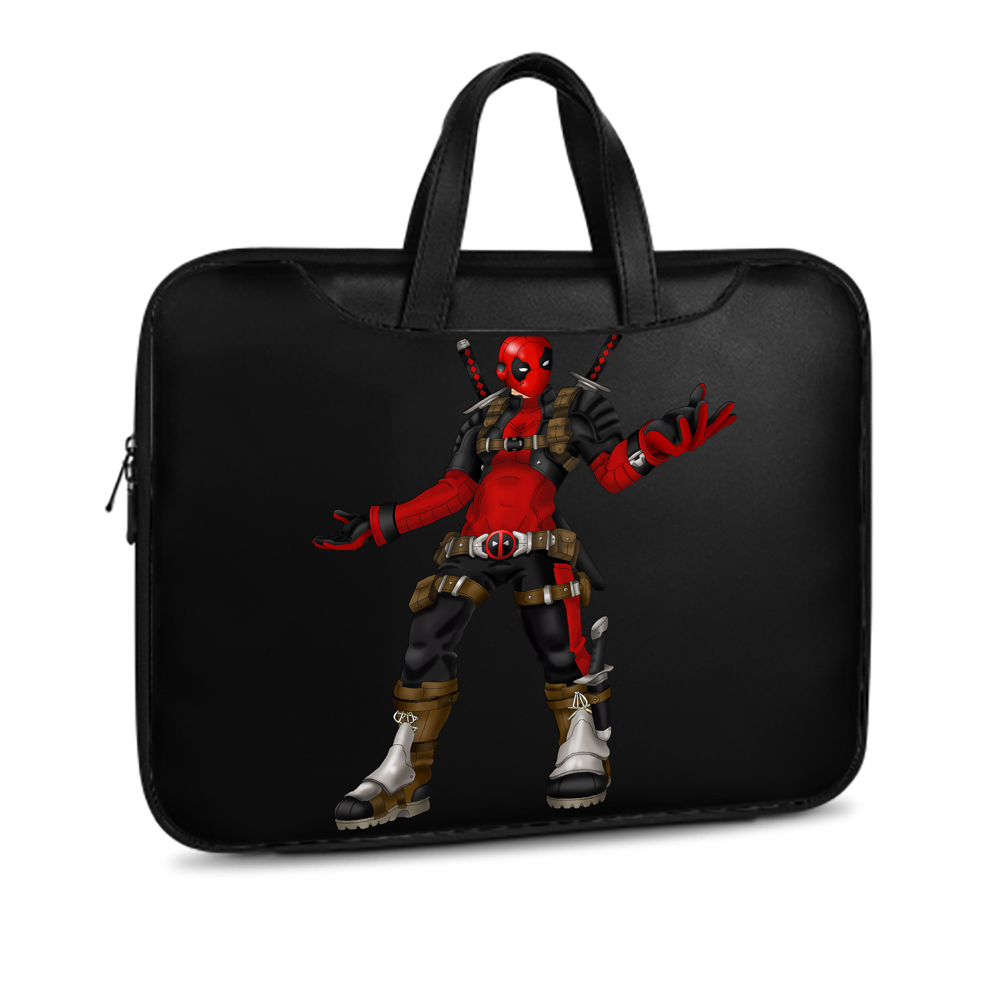 （画像用） Deadpool デッドプール レザーラップトップバッグ　ノートパソコンケース