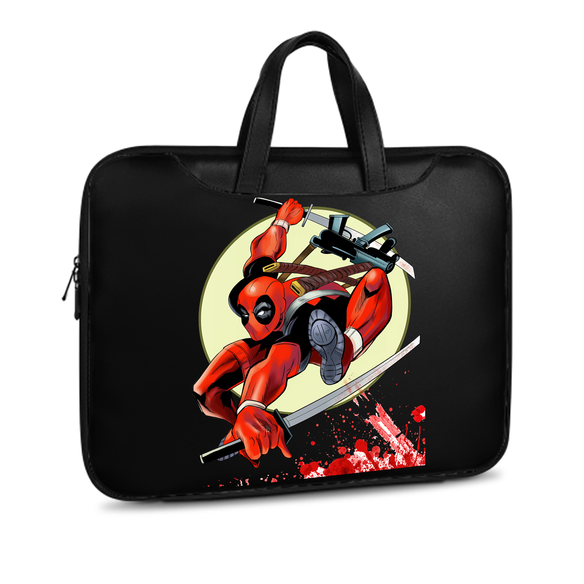 （画像用） Deadpool デッドプール レザーラップトップバッグ　ノートパソコンケース