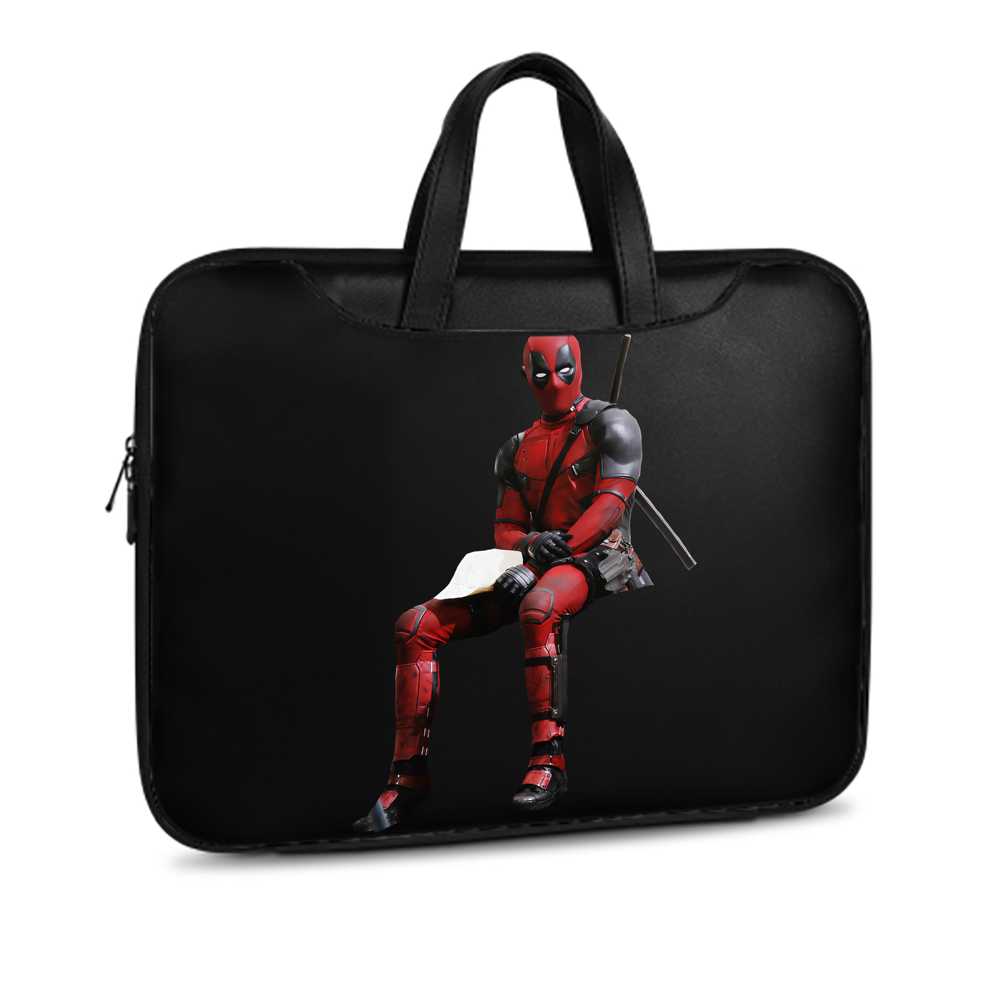 （画像用） Deadpool デッドプール レザーラップトップバッグ　ノートパソコンケース