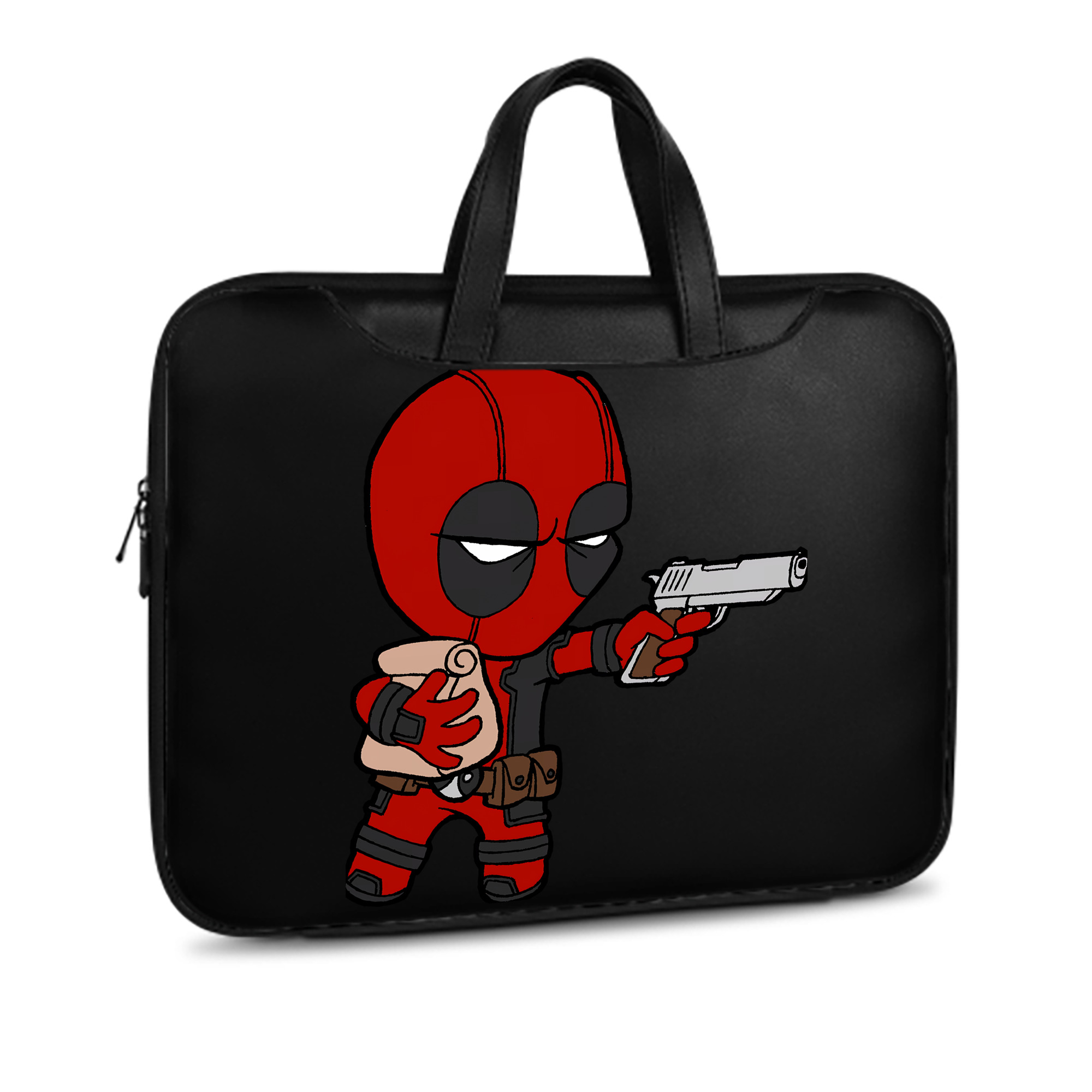 （画像用） Deadpool デッドプール レザーラップトップバッグ　ノートパソコンケース