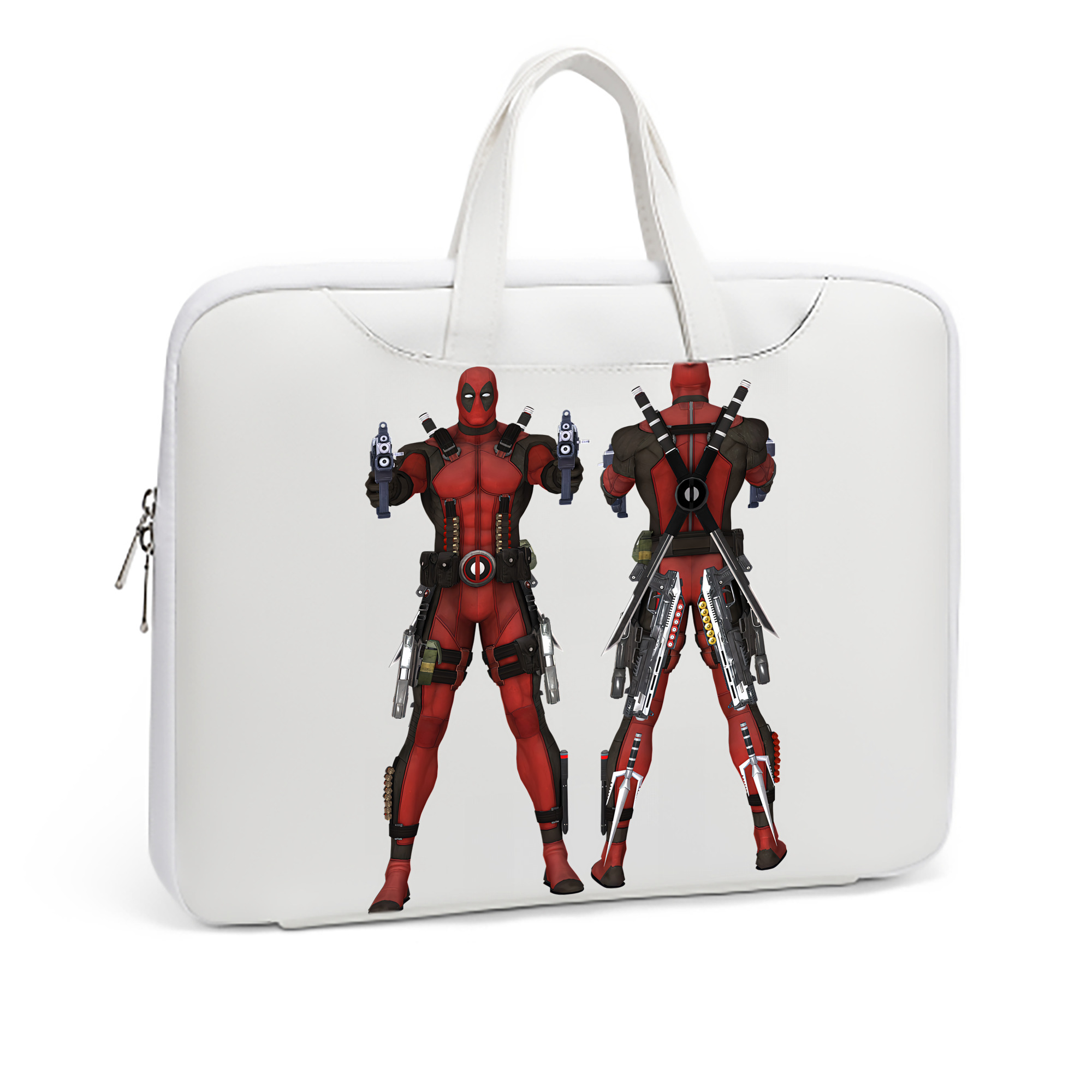 （画像用） Deadpool デッドプール レザーラップトップバッグ　ノートパソコンケース