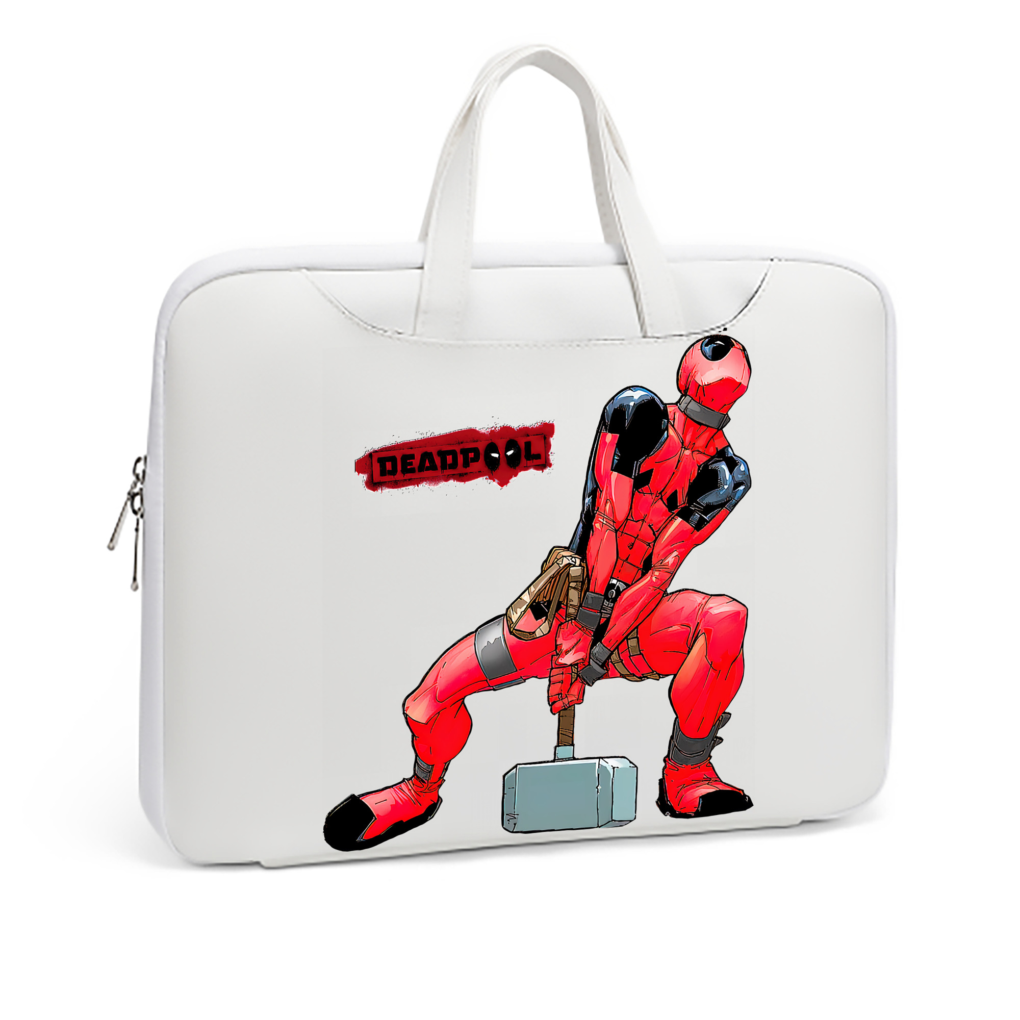 （画像用） Deadpool デッドプール レザーラップトップバッグ　ノートパソコンケース
