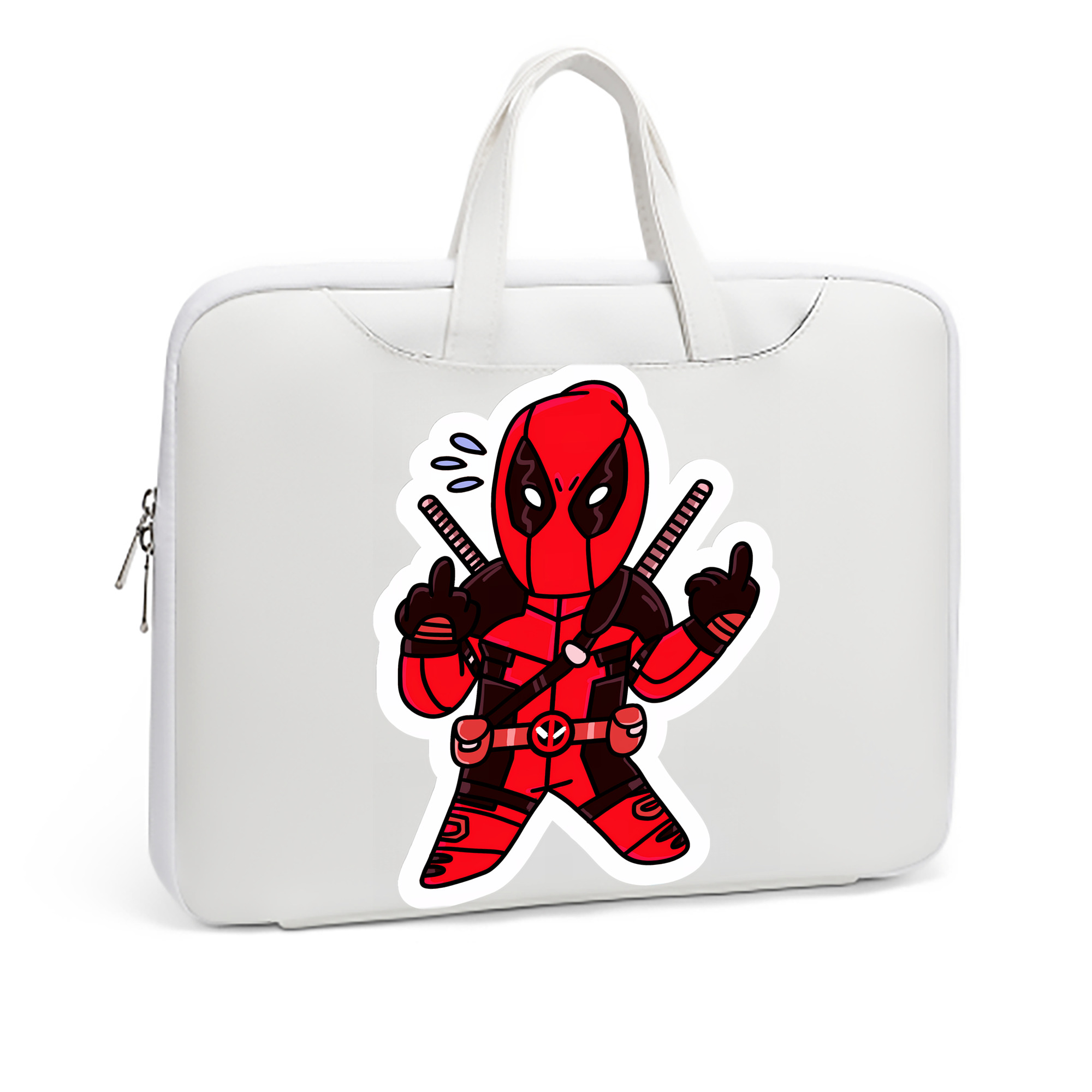 （画像用） Deadpool デッドプール レザーラップトップバッグ　ノートパソコンケース