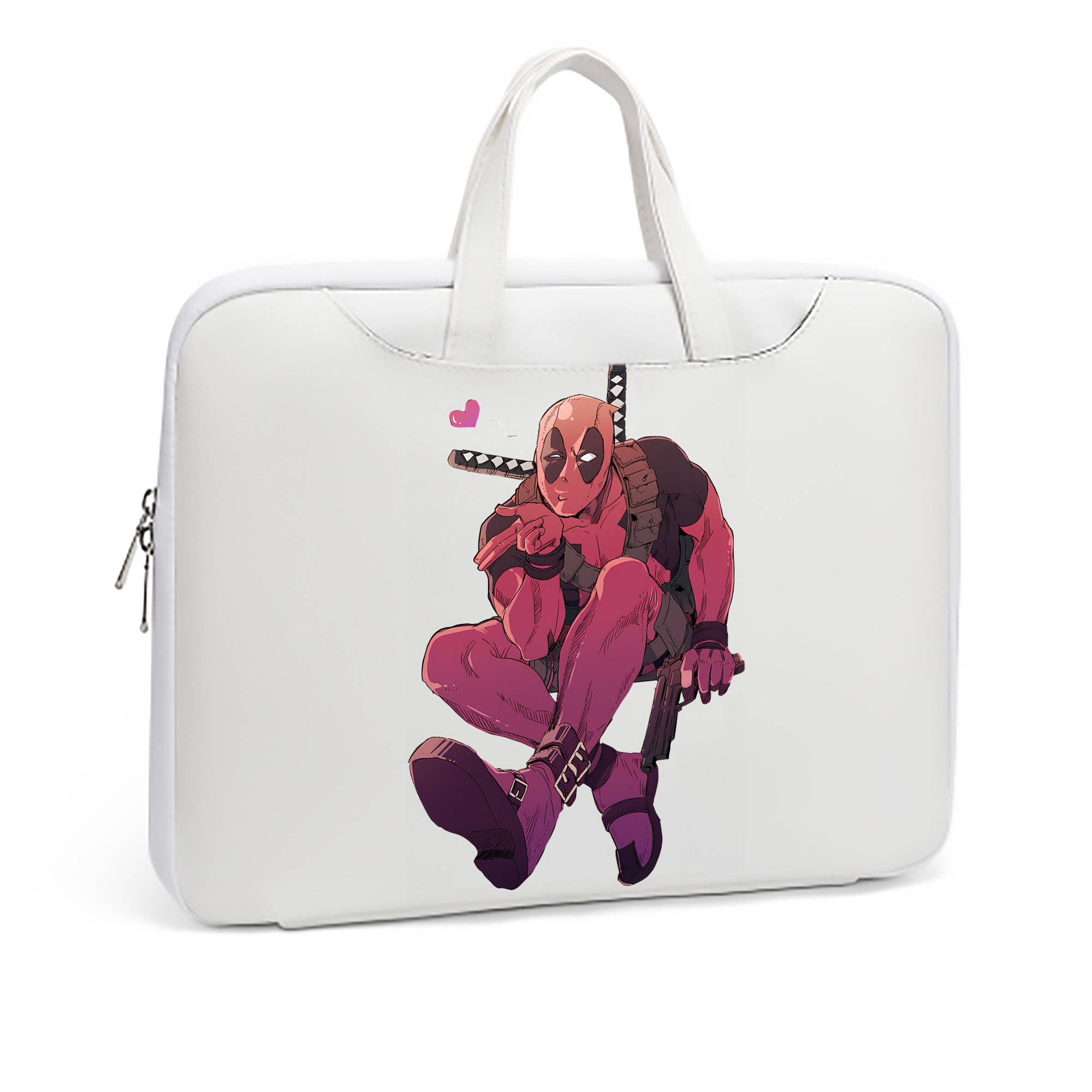（画像用） Deadpool デッドプール レザーラップトップバッグ　ノートパソコンケース