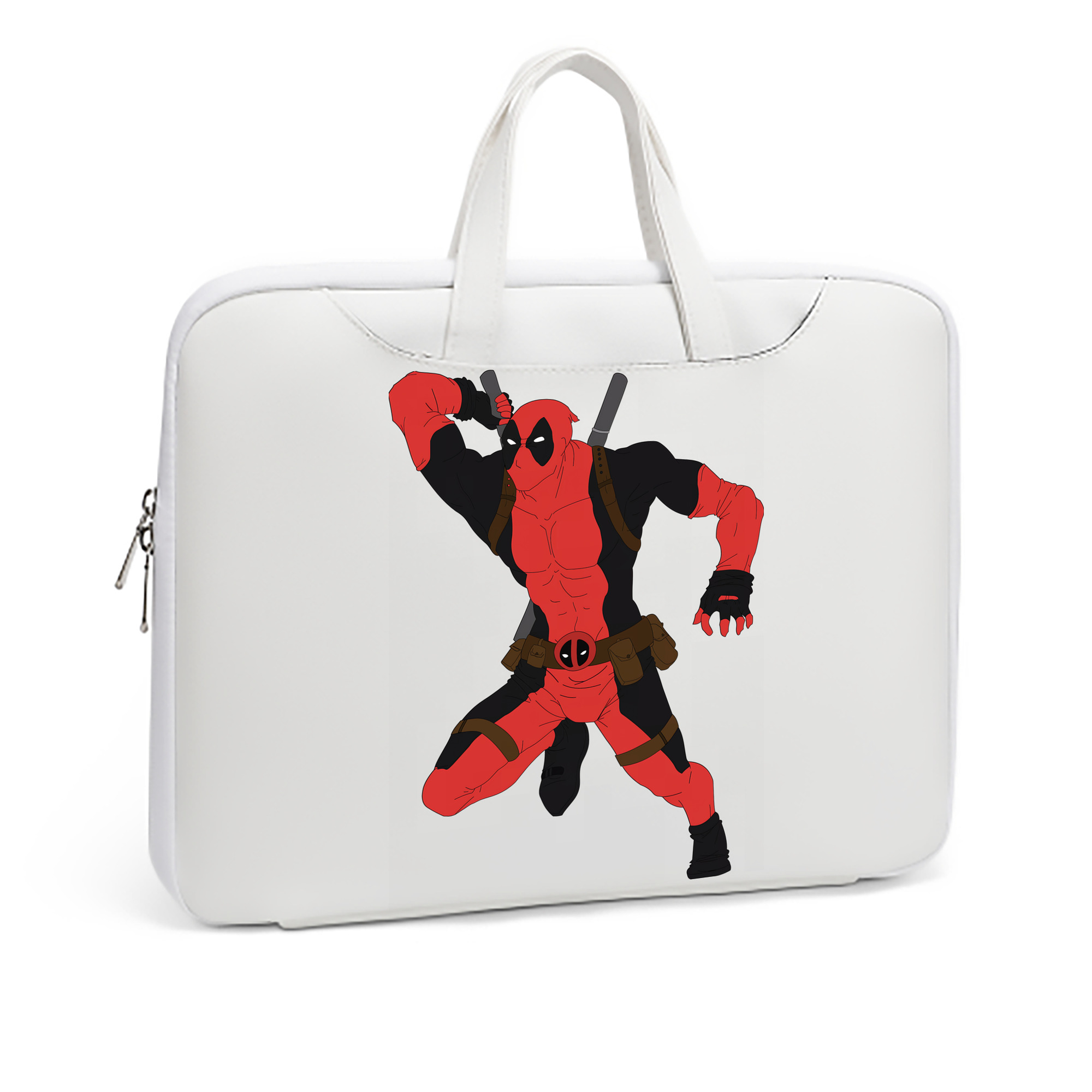 （画像用） Deadpool デッドプール レザーラップトップバッグ　ノートパソコンケース
