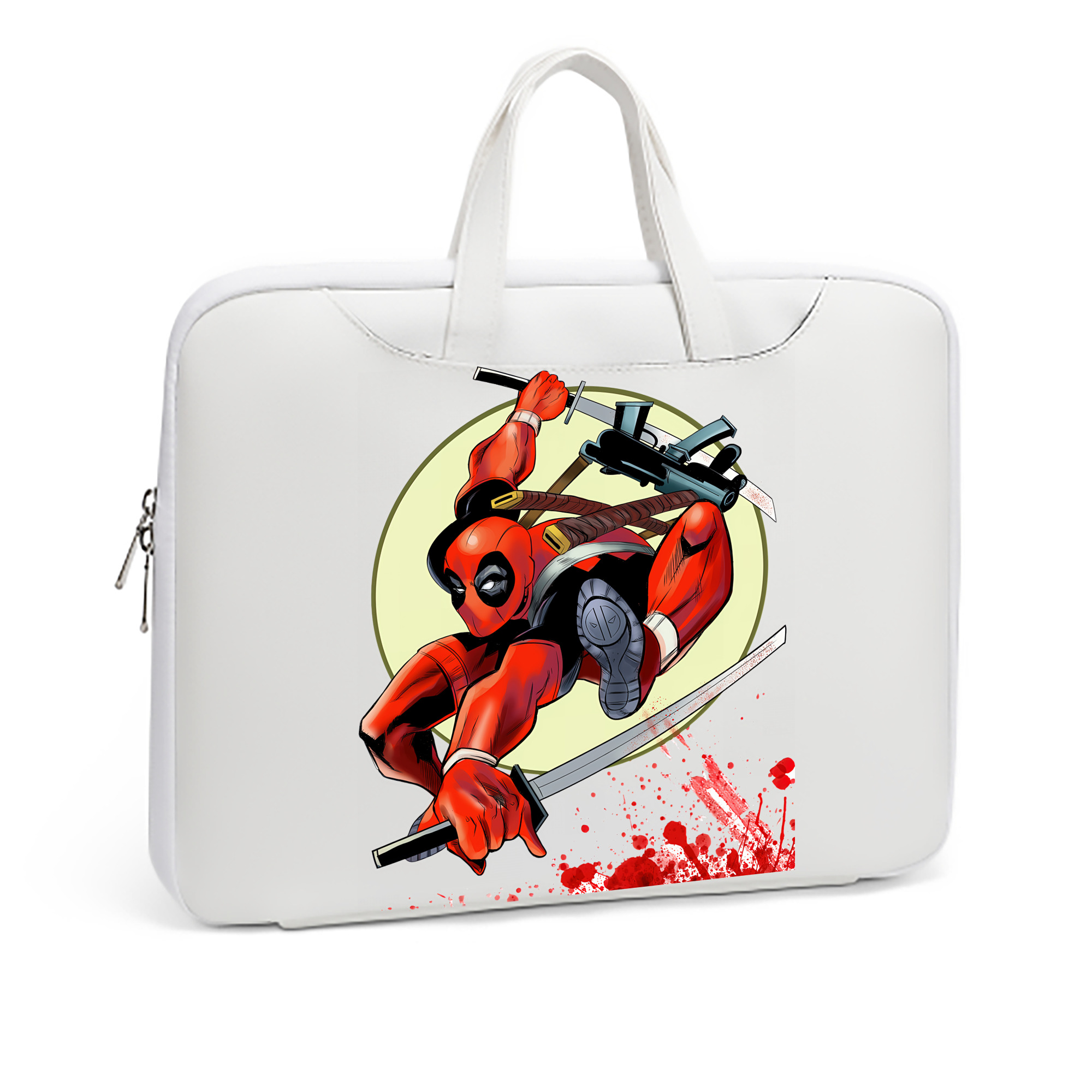 （画像用） Deadpool デッドプール レザーラップトップバッグ　ノートパソコンケース