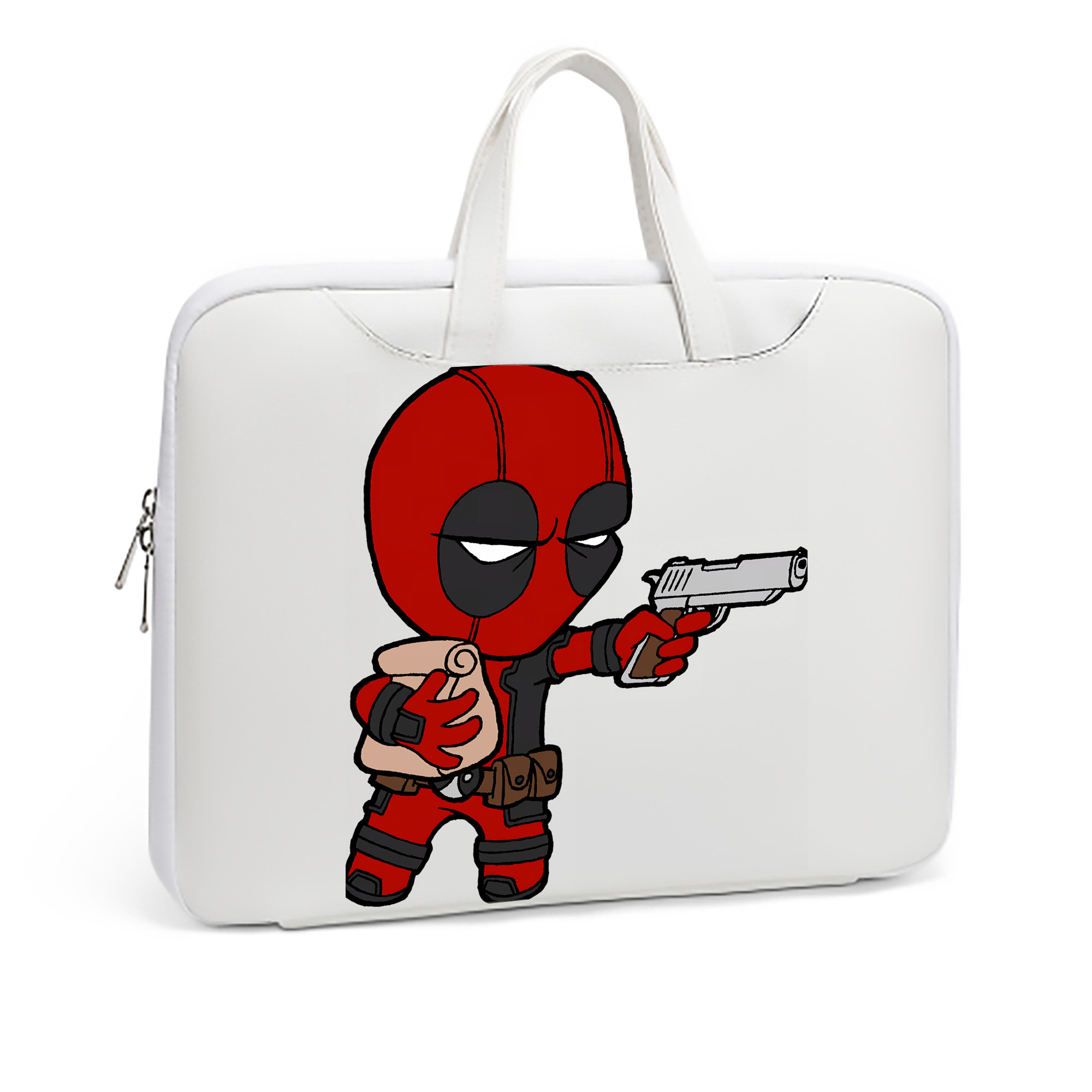 （画像用） Deadpool デッドプール レザーラップトップバッグ　ノートパソコンケース