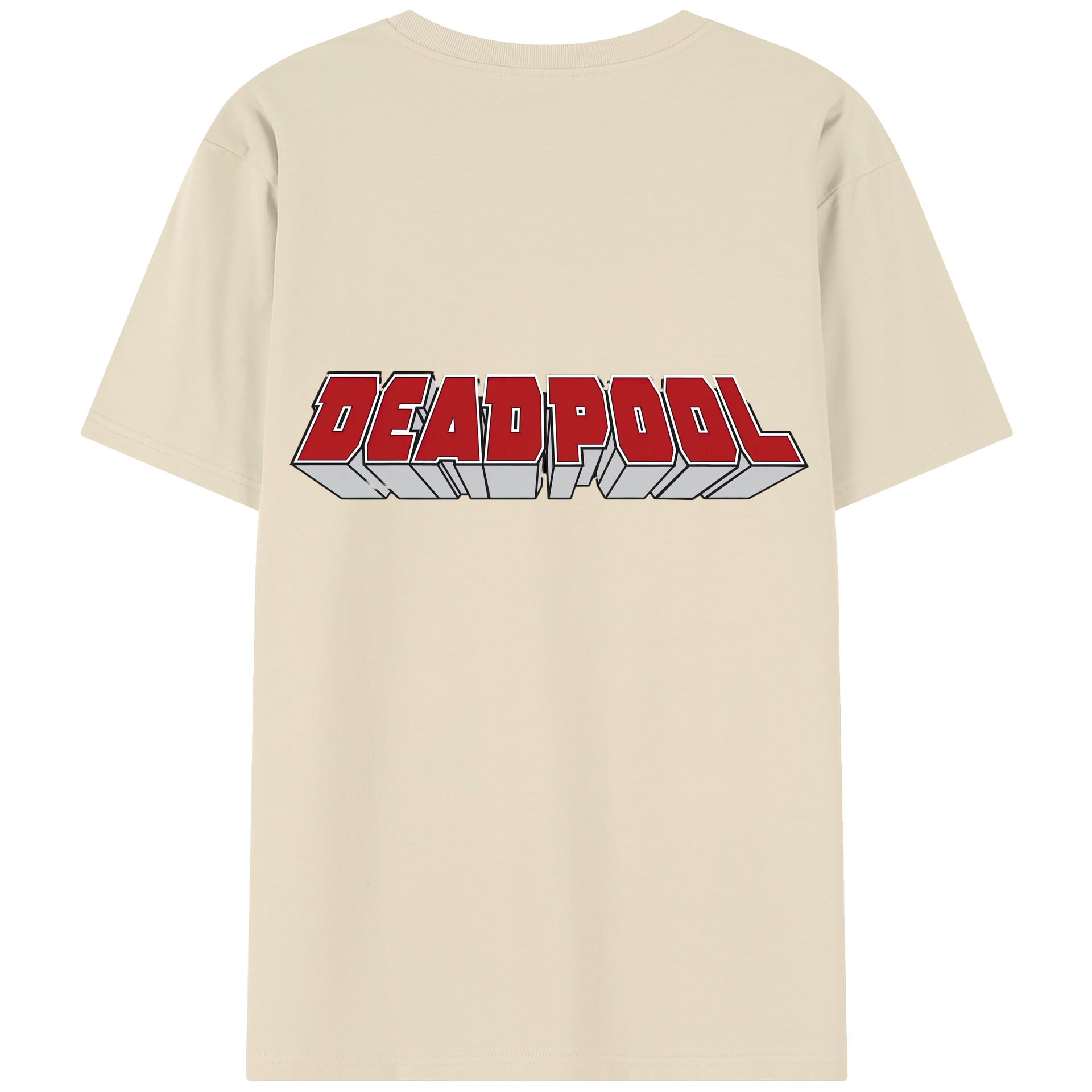 （画像用） Deadpool デッドプール 綿100％半袖Tシャツ（背面プリント）