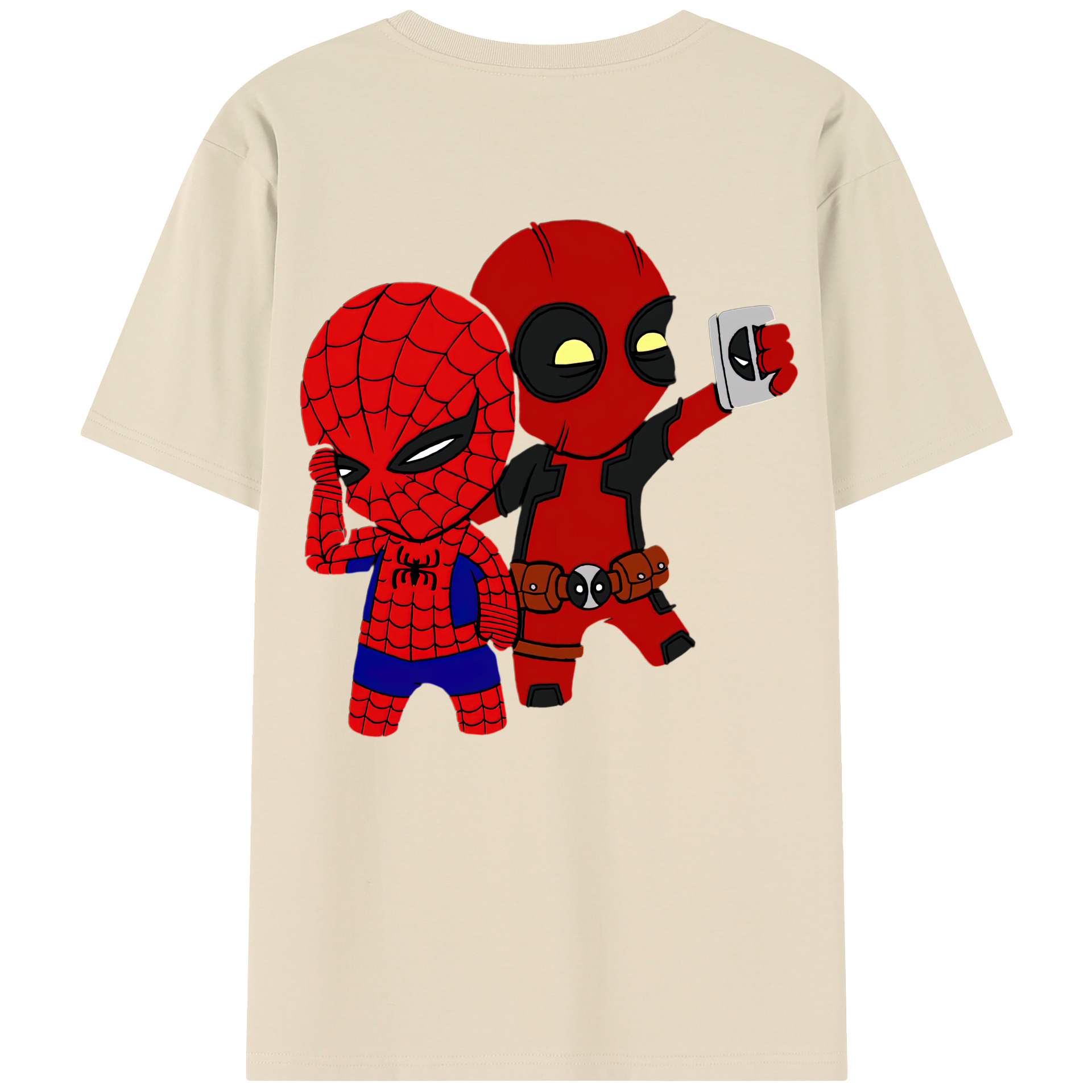 （画像用） Deadpool デッドプール 綿100％半袖Tシャツ（背面プリント）