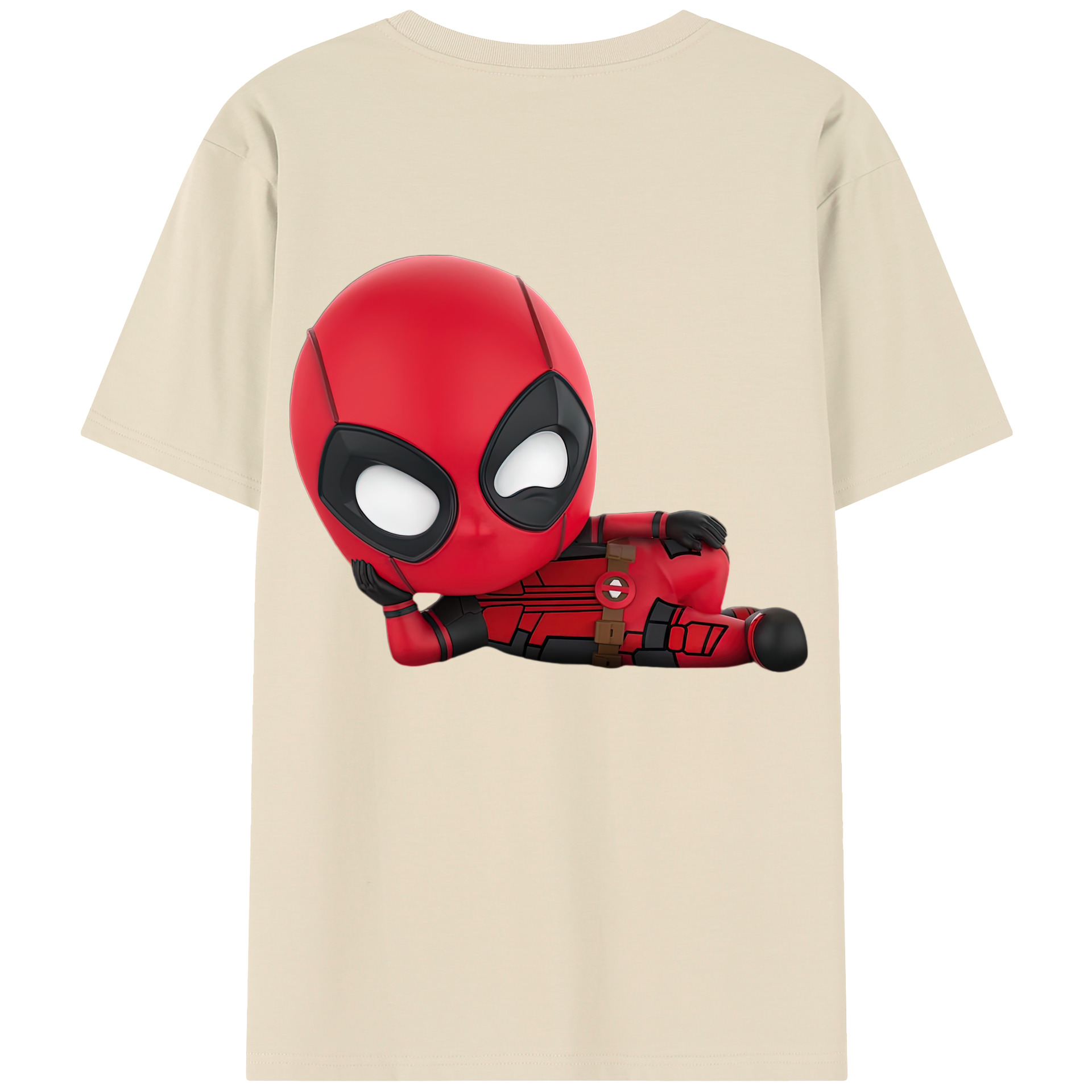 （画像用） Deadpool デッドプール 綿100％半袖Tシャツ（背面プリント）