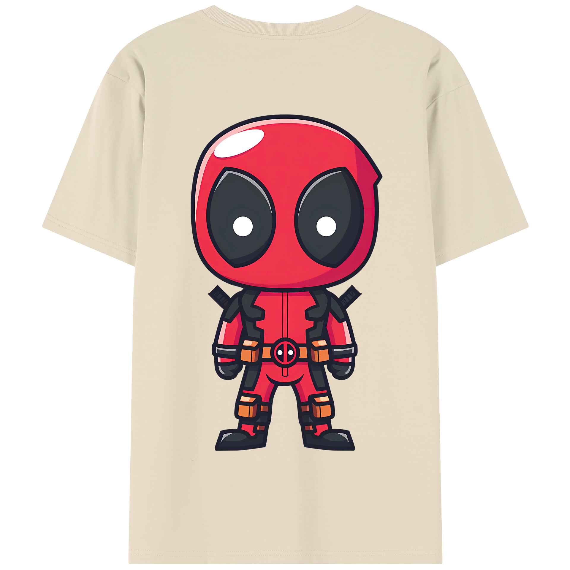 （画像用） Deadpool デッドプール 綿100％半袖Tシャツ（背面プリント）