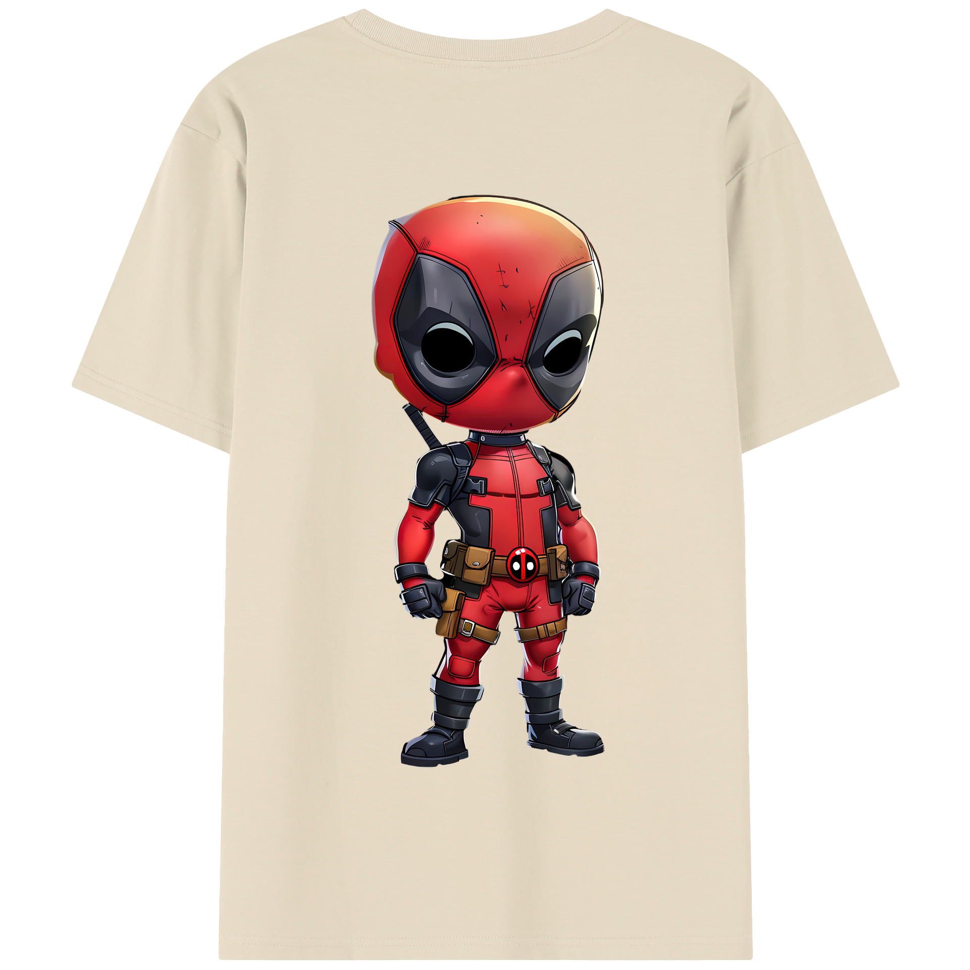 （画像用） Deadpool デッドプール 綿100％半袖Tシャツ（背面プリント）