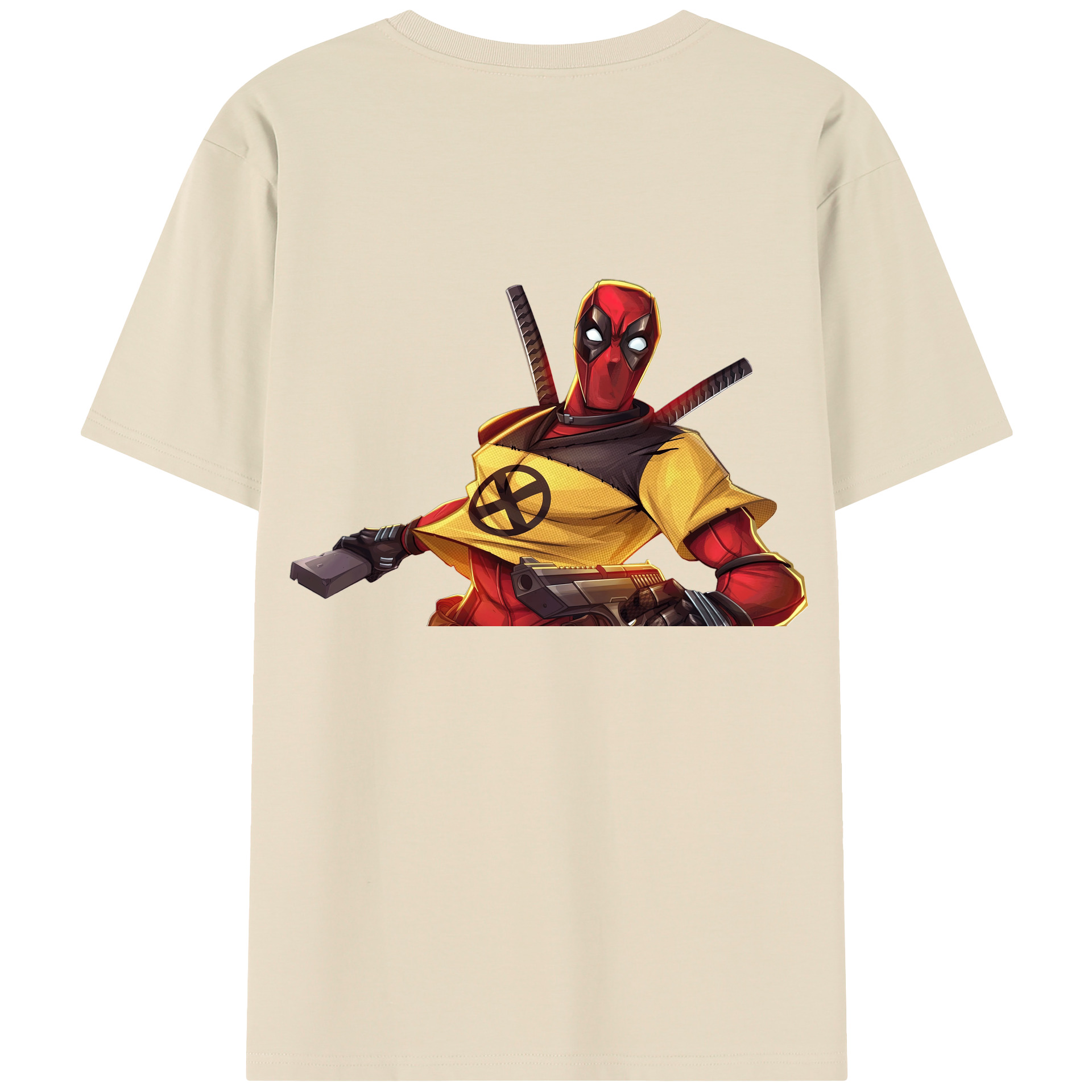 （画像用） Deadpool デッドプール 綿100％半袖Tシャツ（背面プリント）
