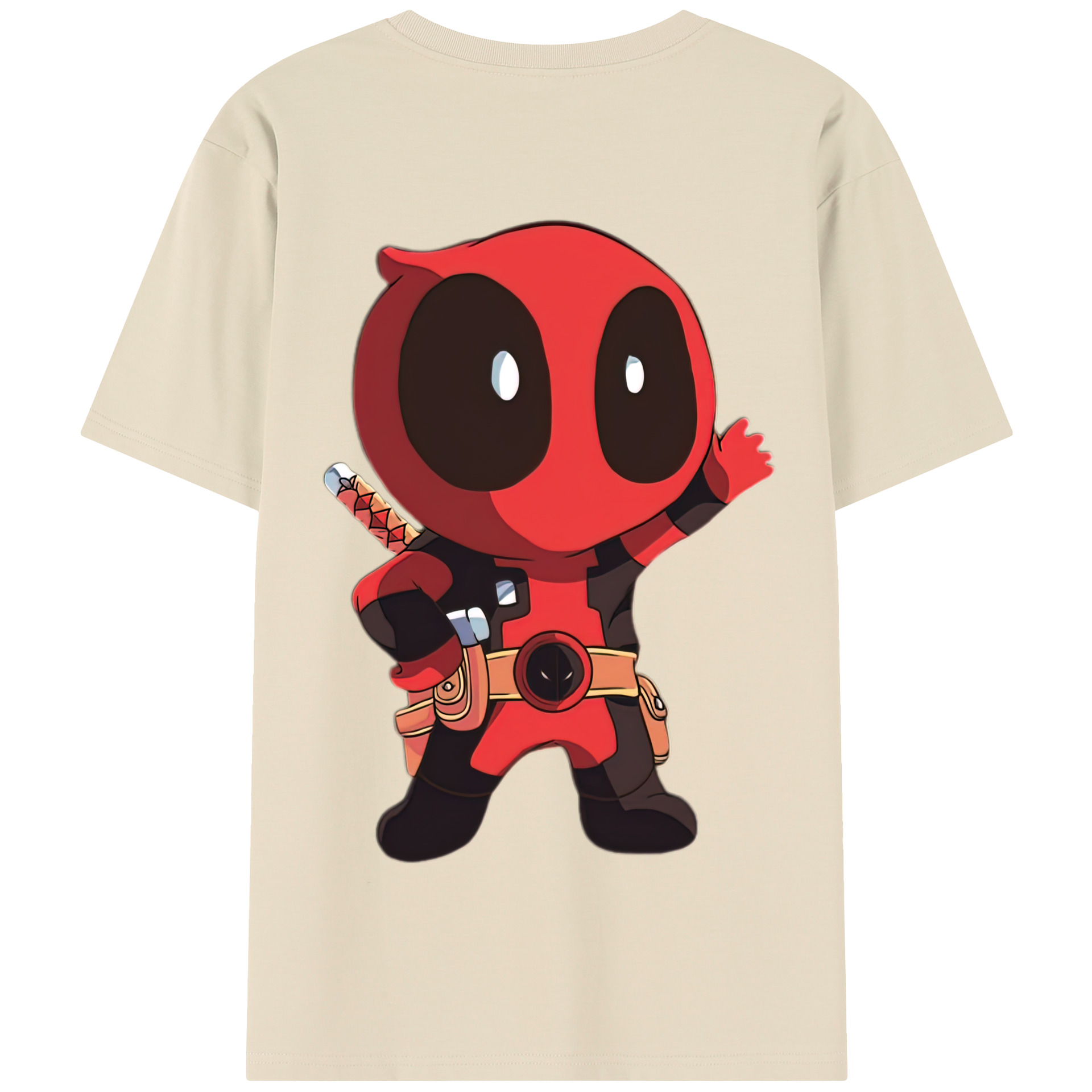 （画像用） Deadpool デッドプール 綿100％半袖Tシャツ（背面プリント）