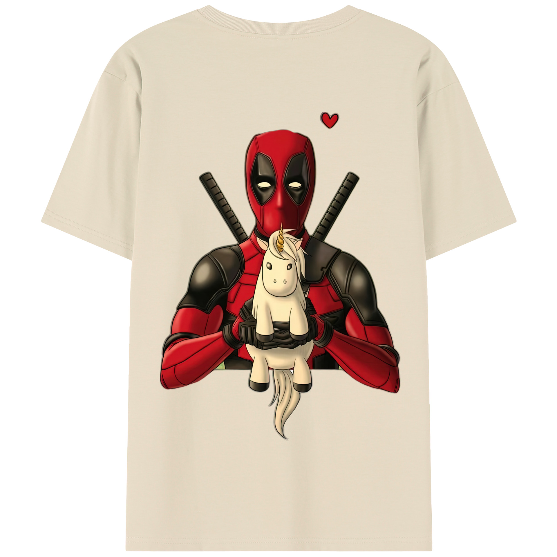 （画像用） Deadpool デッドプール 綿100％半袖Tシャツ（背面プリント）