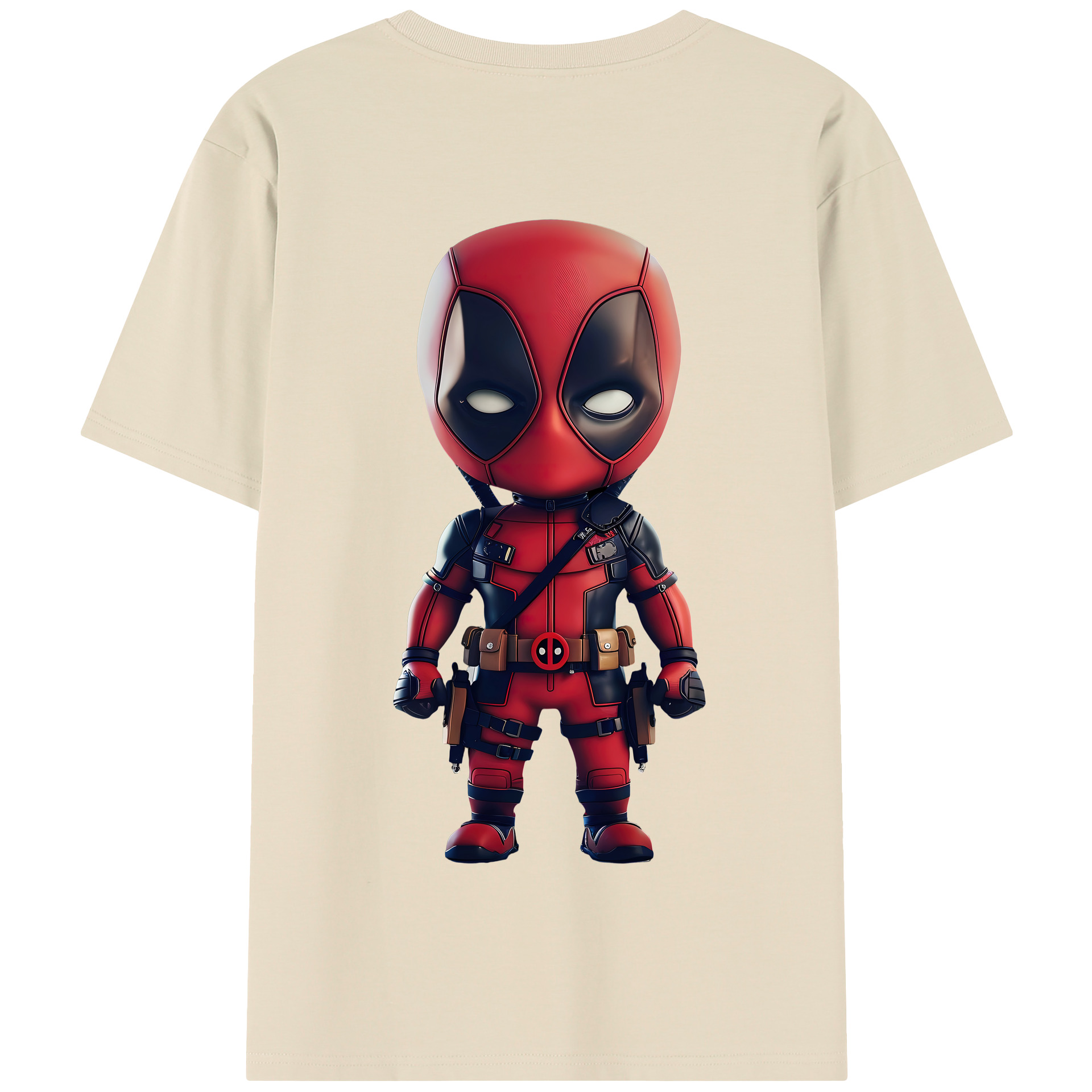 （画像用） Deadpool デッドプール 綿100％半袖Tシャツ（背面プリント）