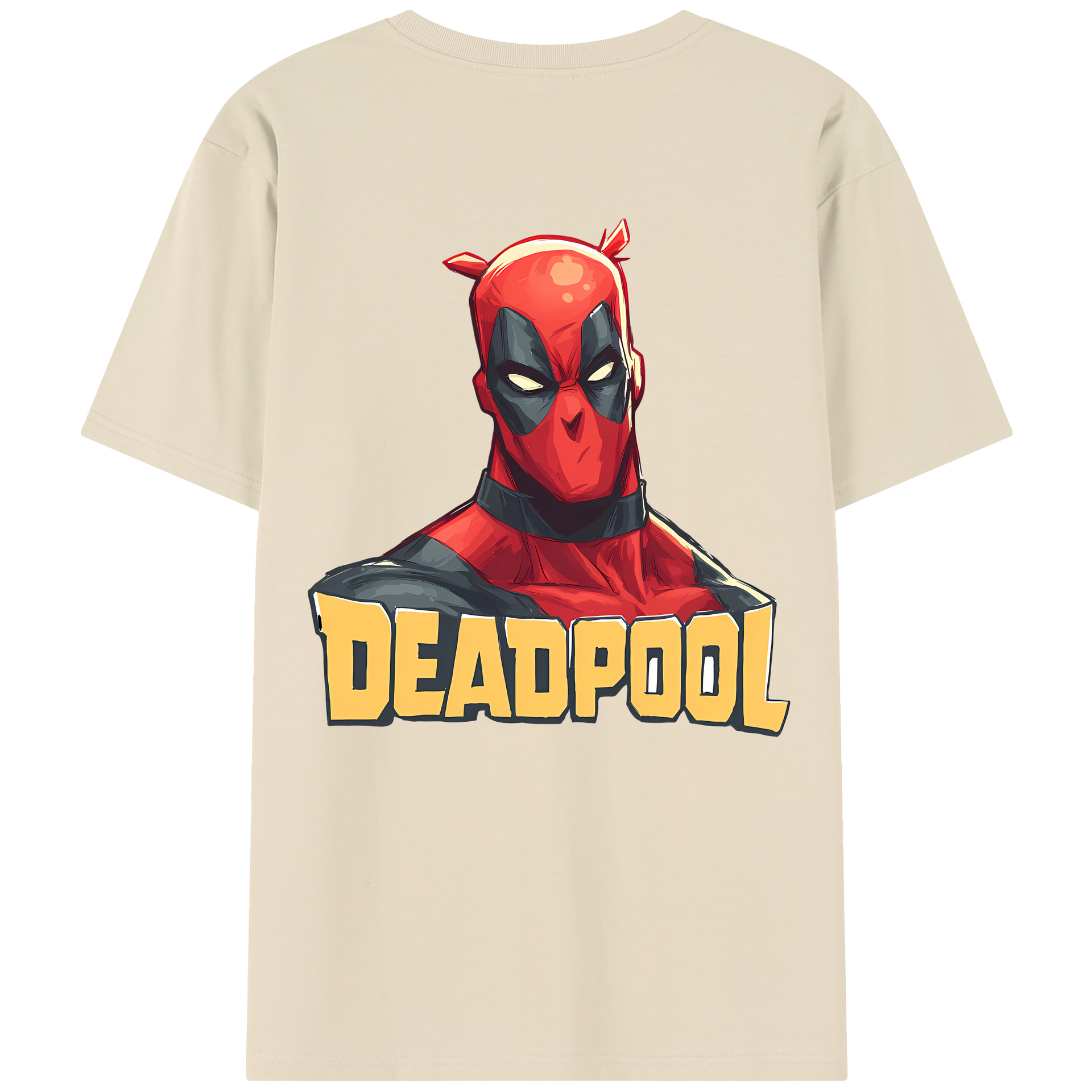 （画像用） Deadpool デッドプール 綿100％半袖Tシャツ（背面プリント）