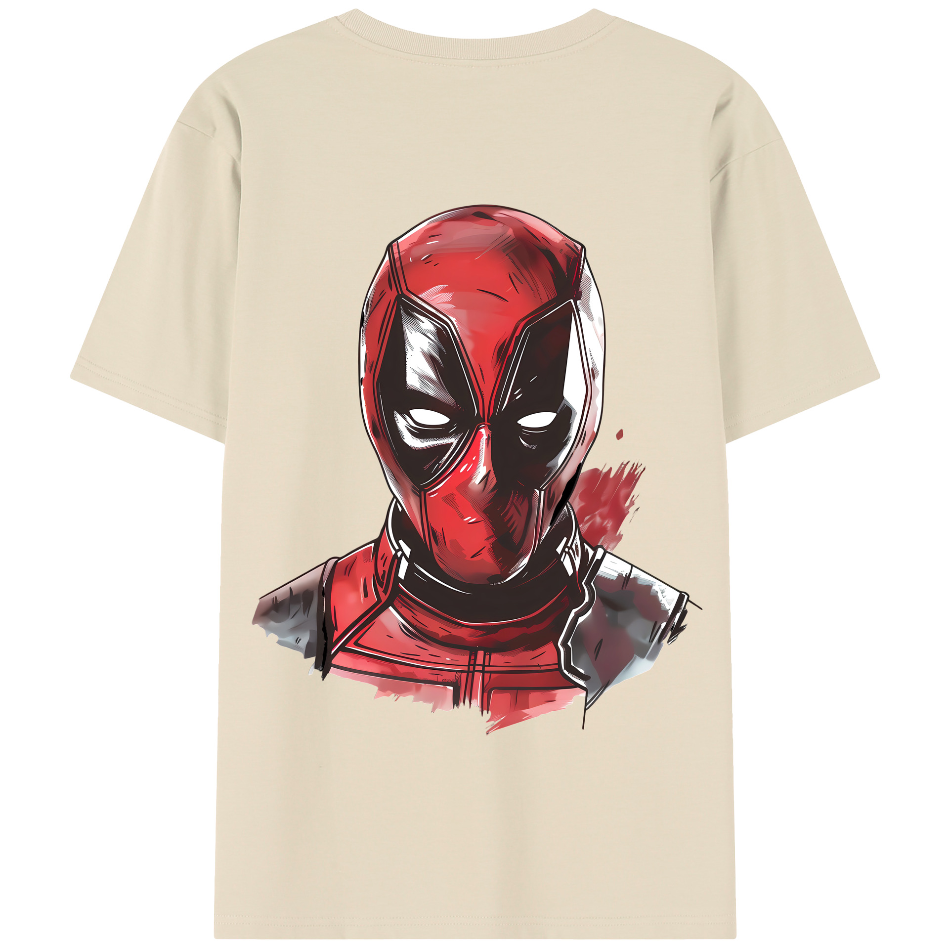 （画像用） Deadpool デッドプール 綿100％半袖Tシャツ（背面プリント）