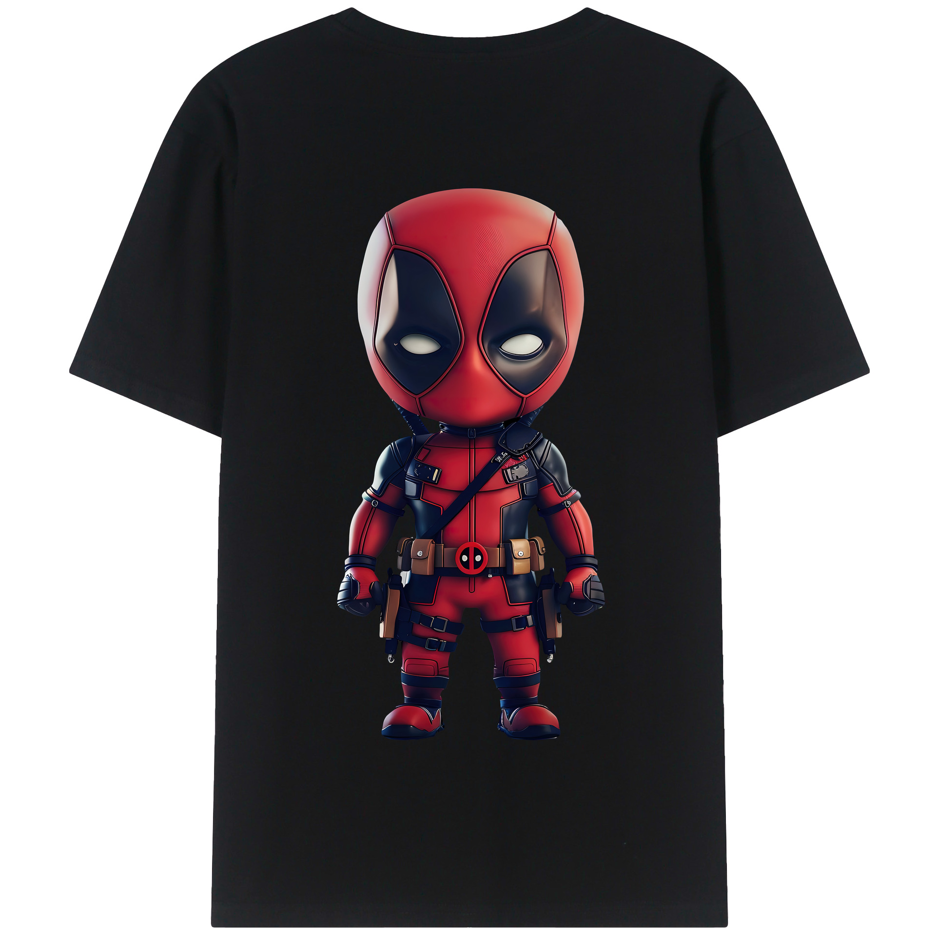 （画像用） Deadpool デッドプール 綿100％半袖Tシャツ（背面プリント）