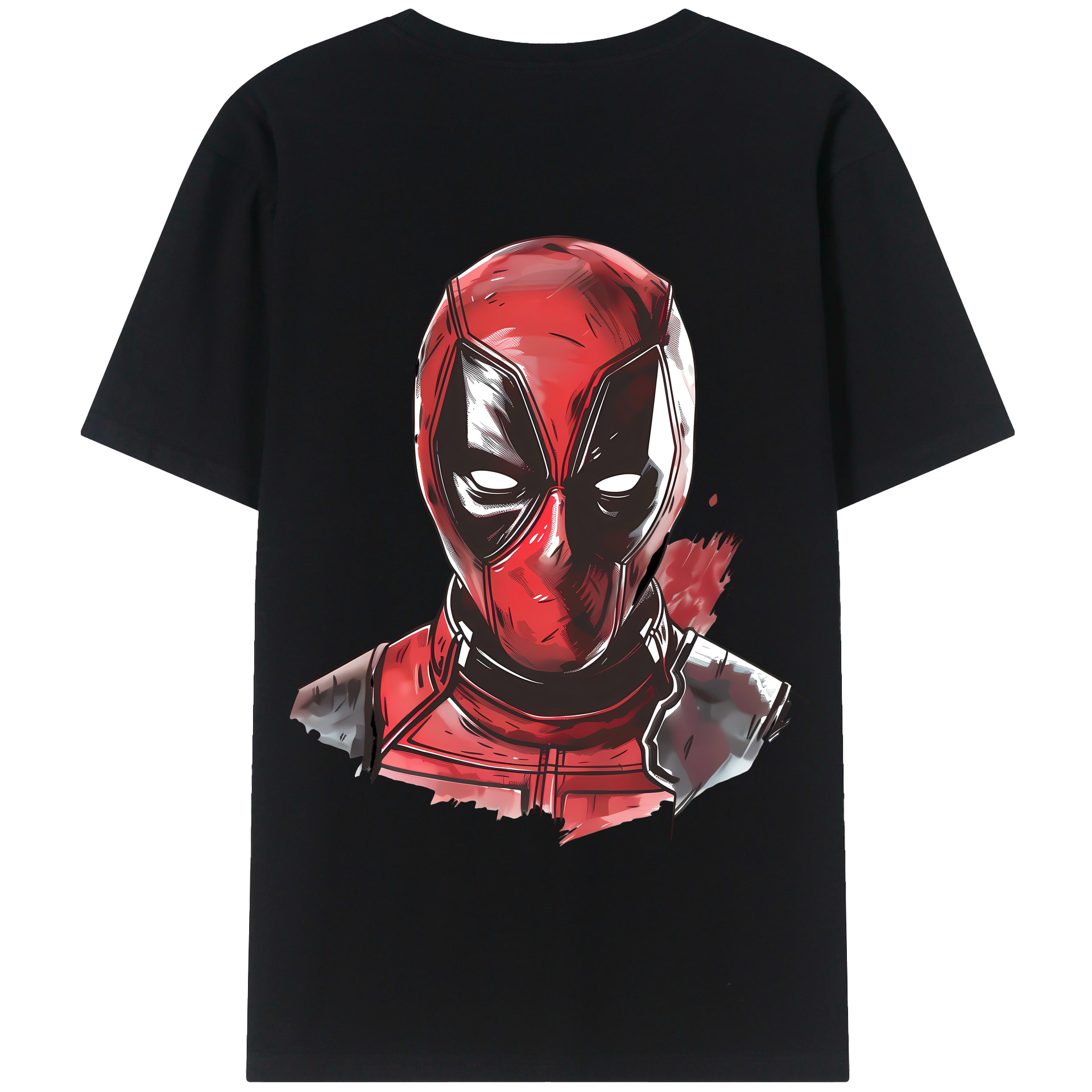 （画像用） Deadpool デッドプール 綿100％半袖Tシャツ（背面プリント）