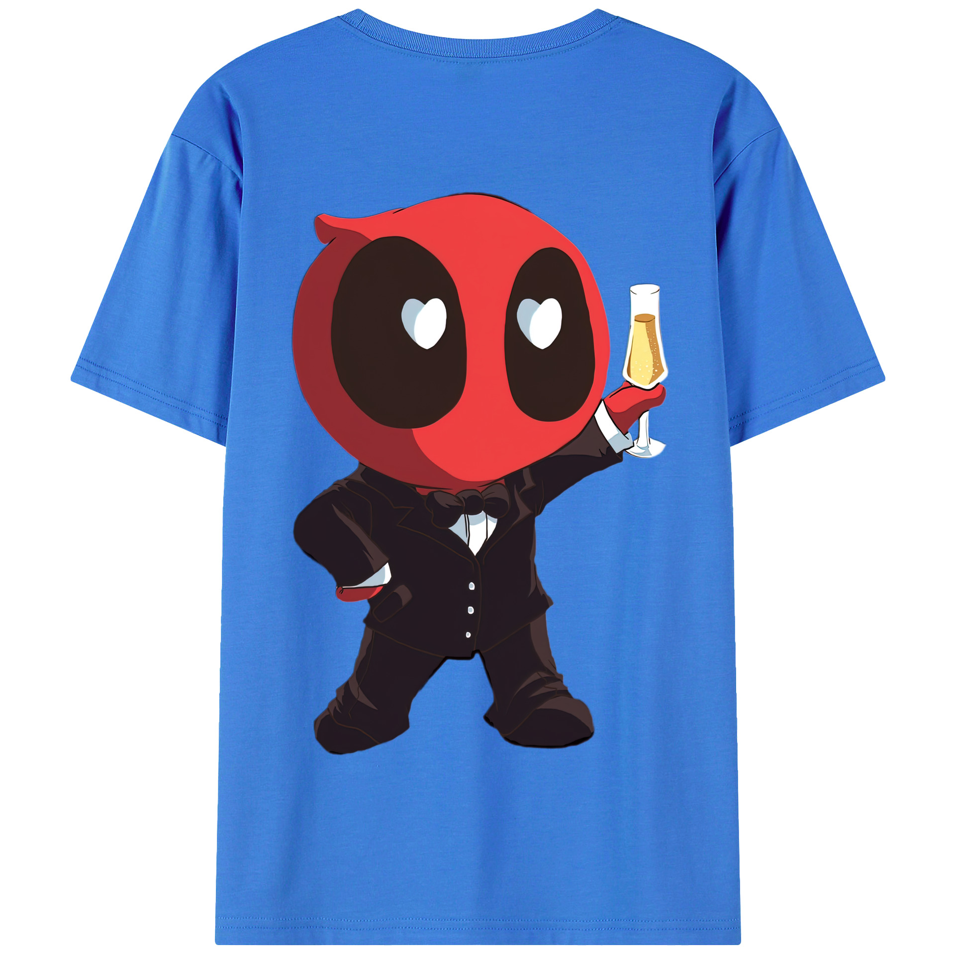 （画像用） Deadpool デッドプール 綿100％半袖Tシャツ（背面プリント）