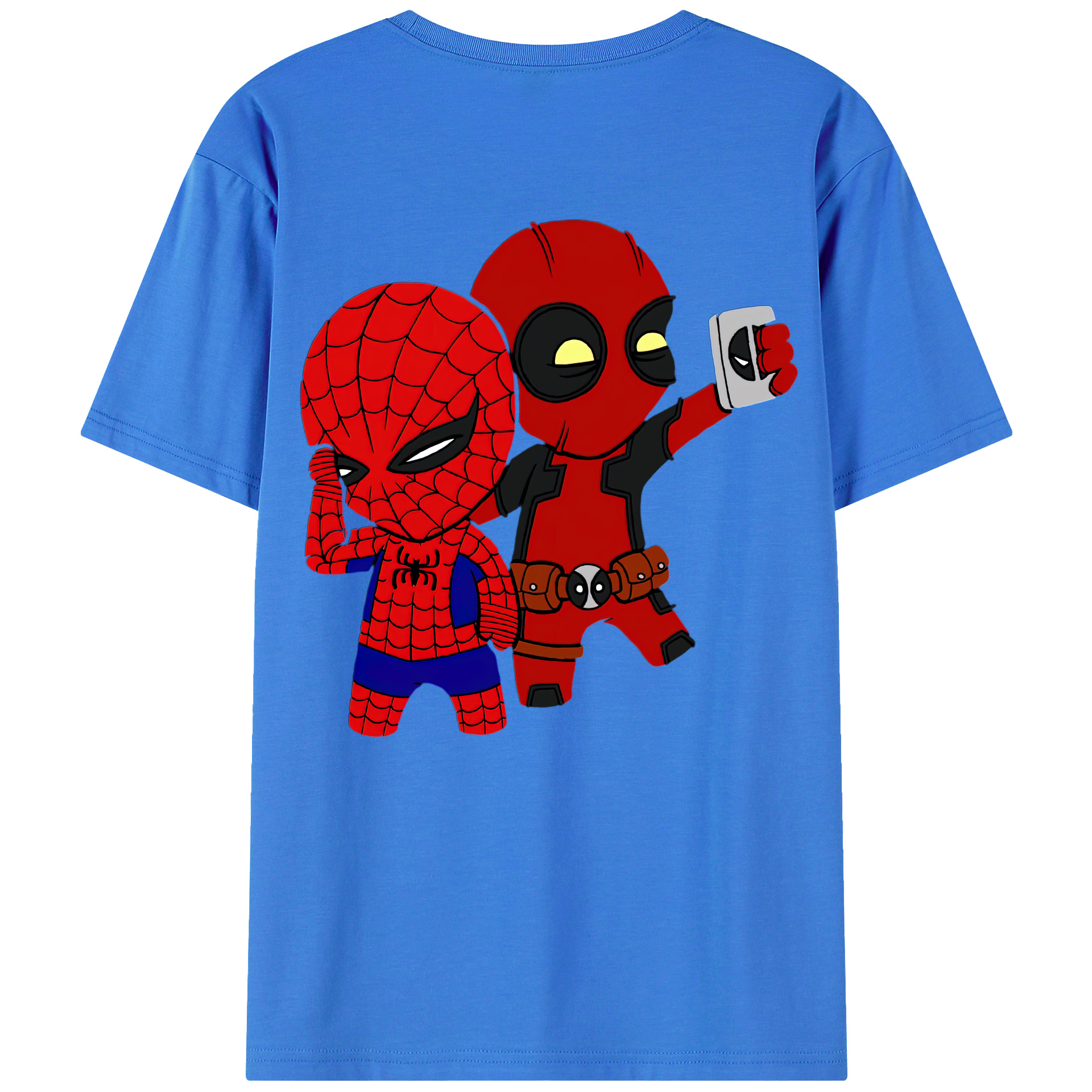 （画像用） Deadpool デッドプール 綿100％半袖Tシャツ（背面プリント）
