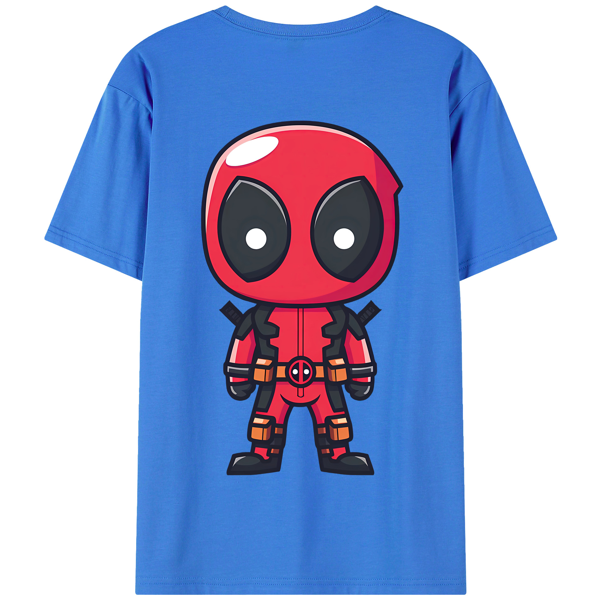 （画像用） Deadpool デッドプール 綿100％半袖Tシャツ（背面プリント）