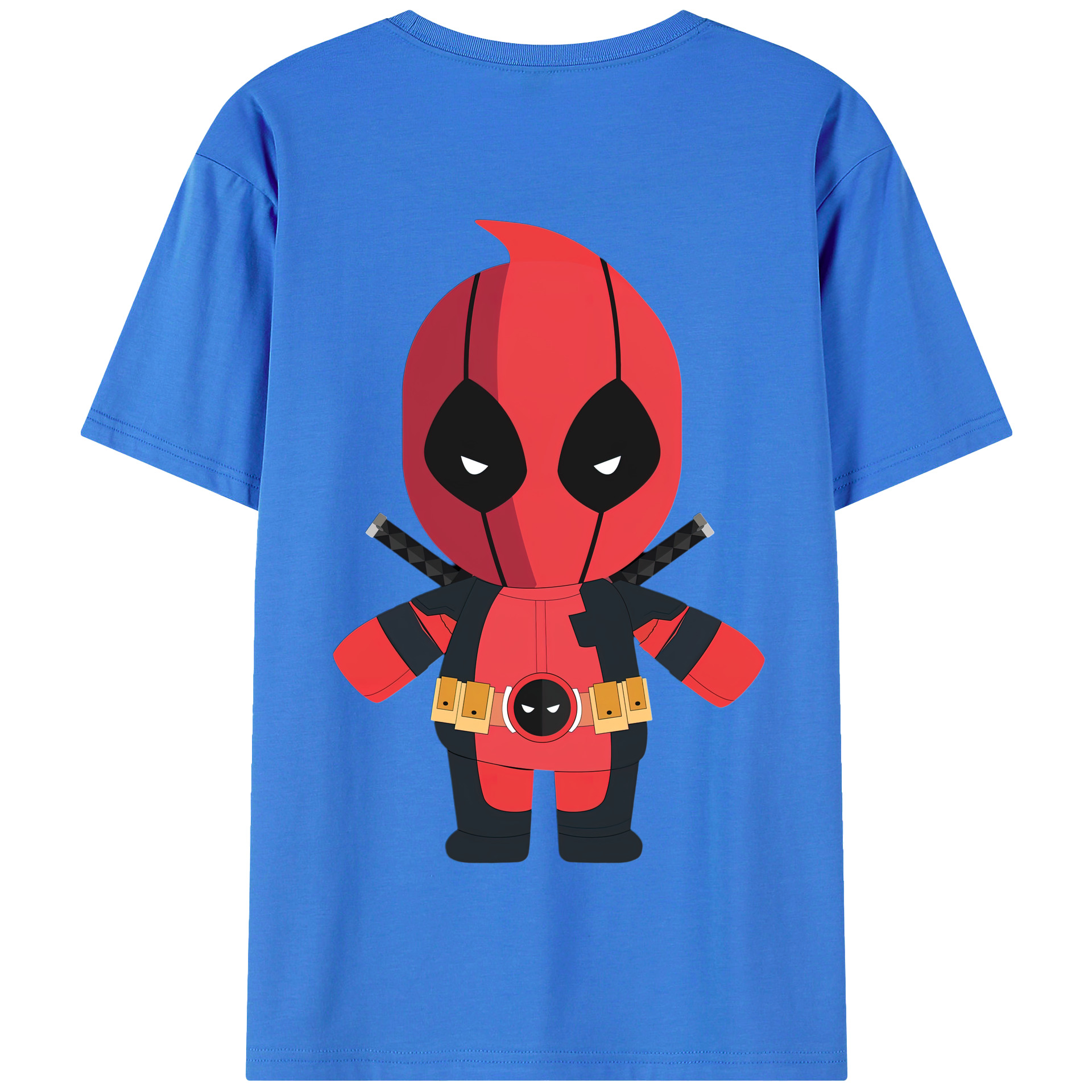 （画像用） Deadpool デッドプール 綿100％半袖Tシャツ（背面プリント）