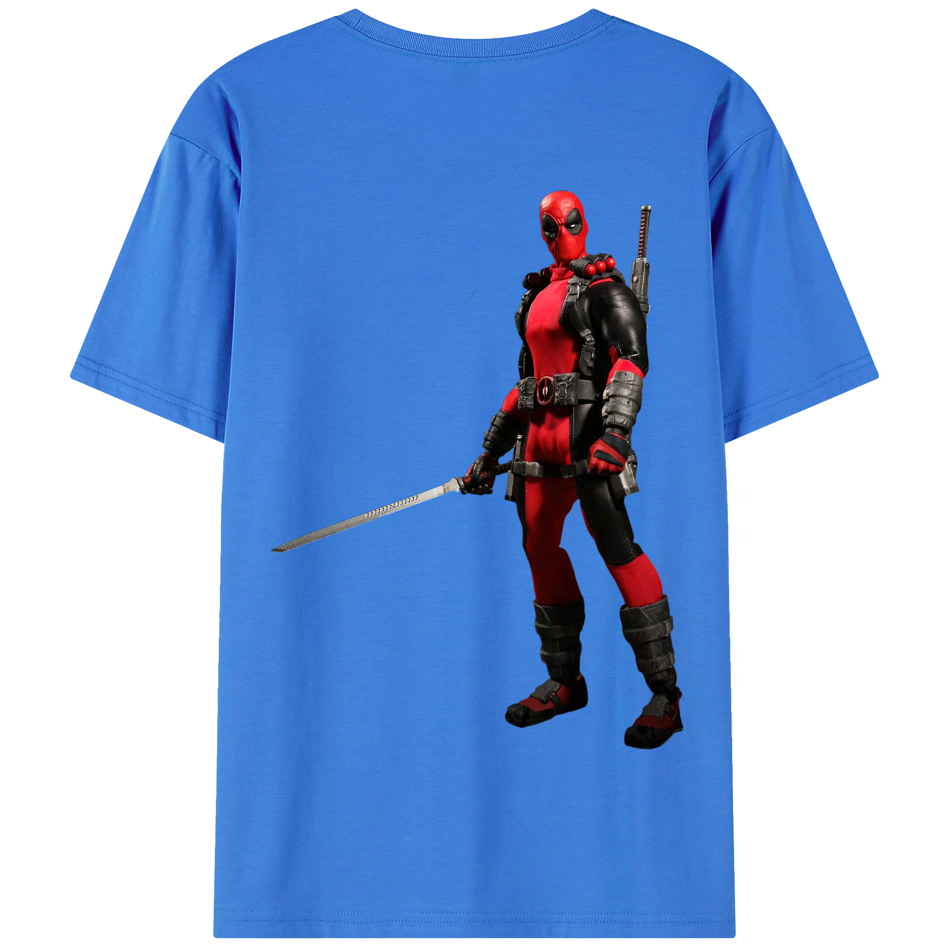（画像用） Deadpool デッドプール 綿100％半袖Tシャツ（背面プリント）