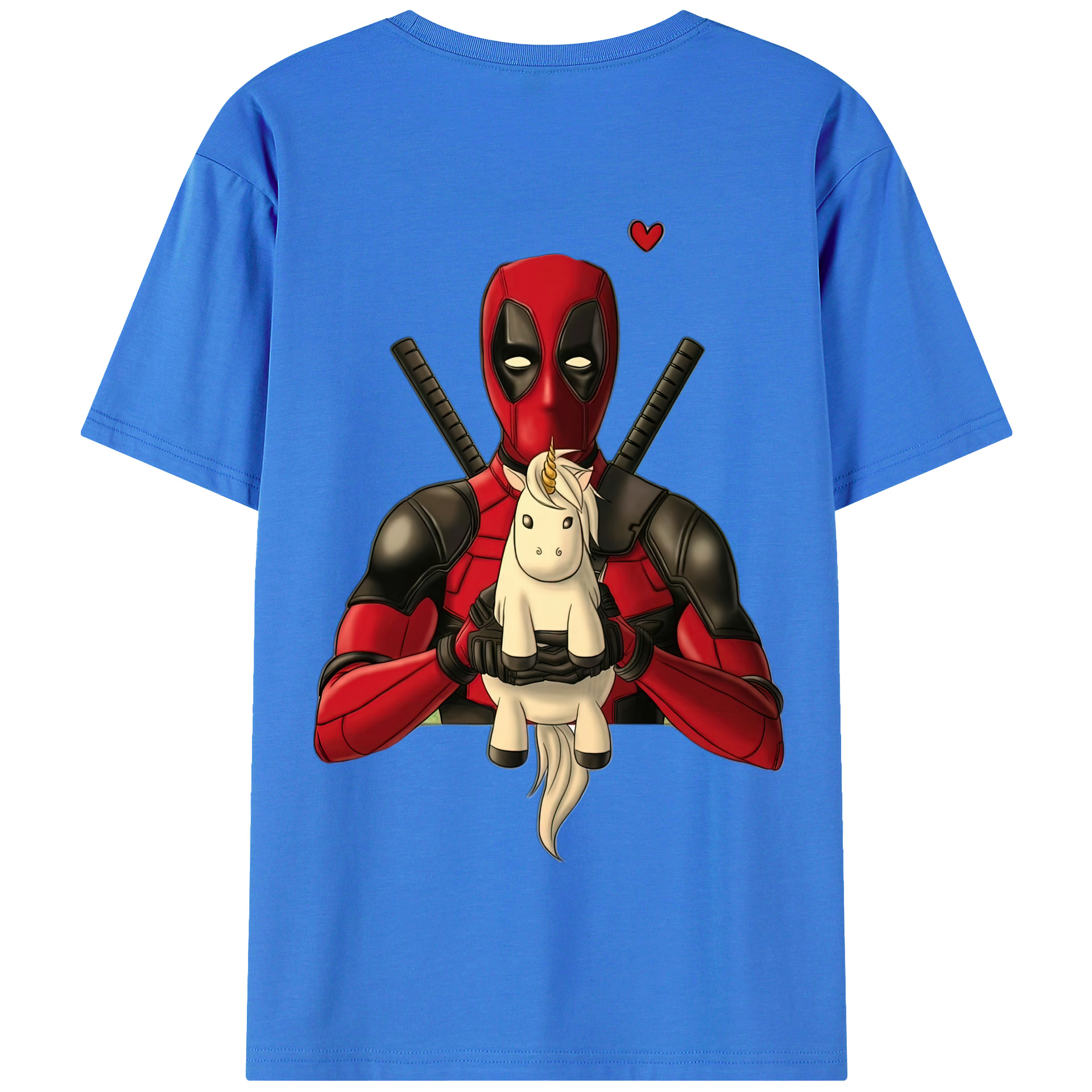 （画像用） Deadpool デッドプール 綿100％半袖Tシャツ（背面プリント）